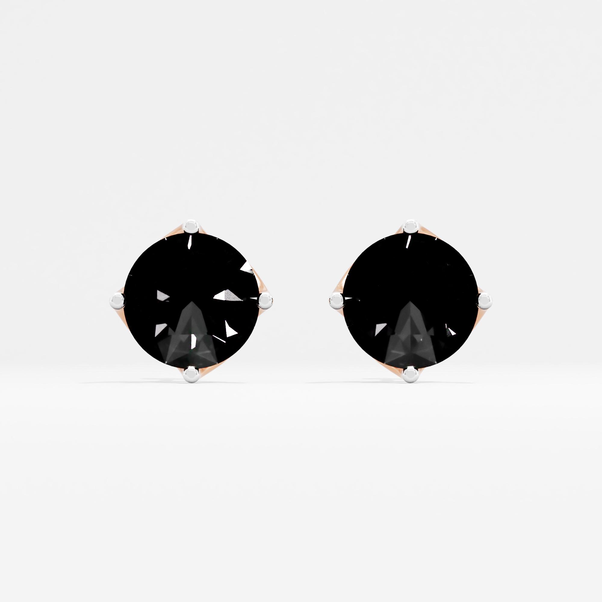 Precious Petalcrest Solitaire Stud Earrings