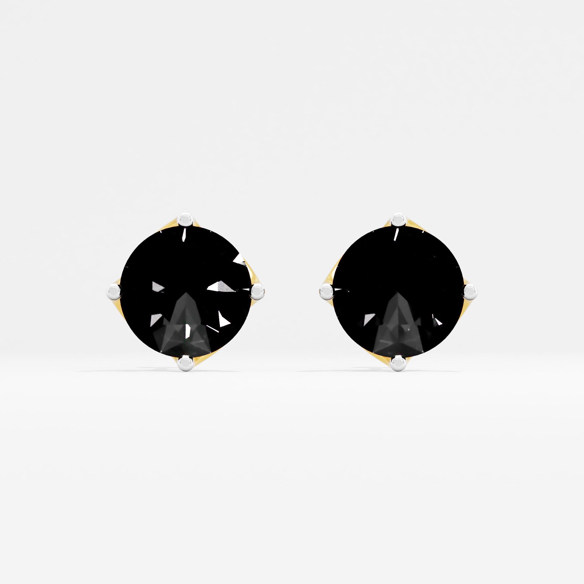 Precious Petalcrest Solitaire Stud Earrings