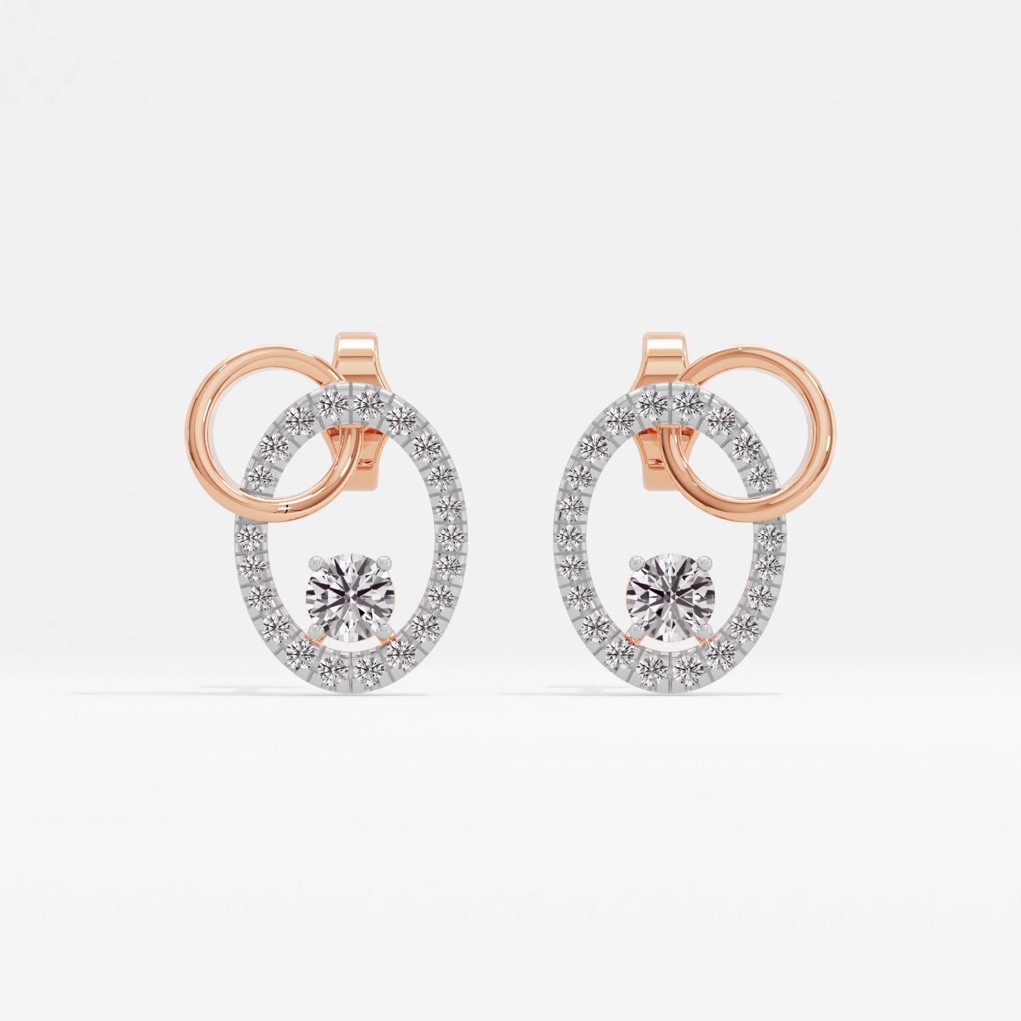 Gleaming Ovalessence Solitaire Stud Earrings