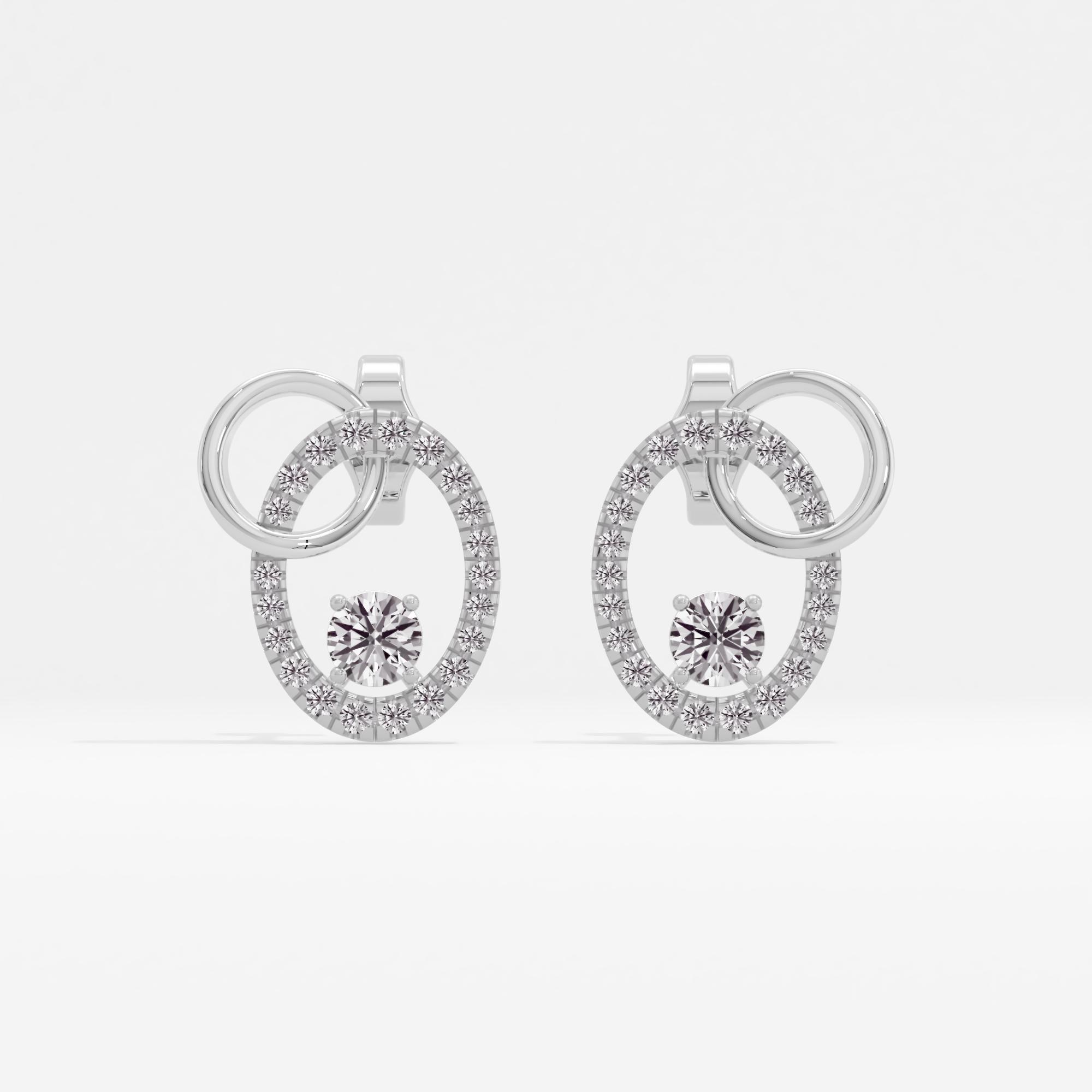 Gleaming Ovalessence Solitaire Stud Earrings