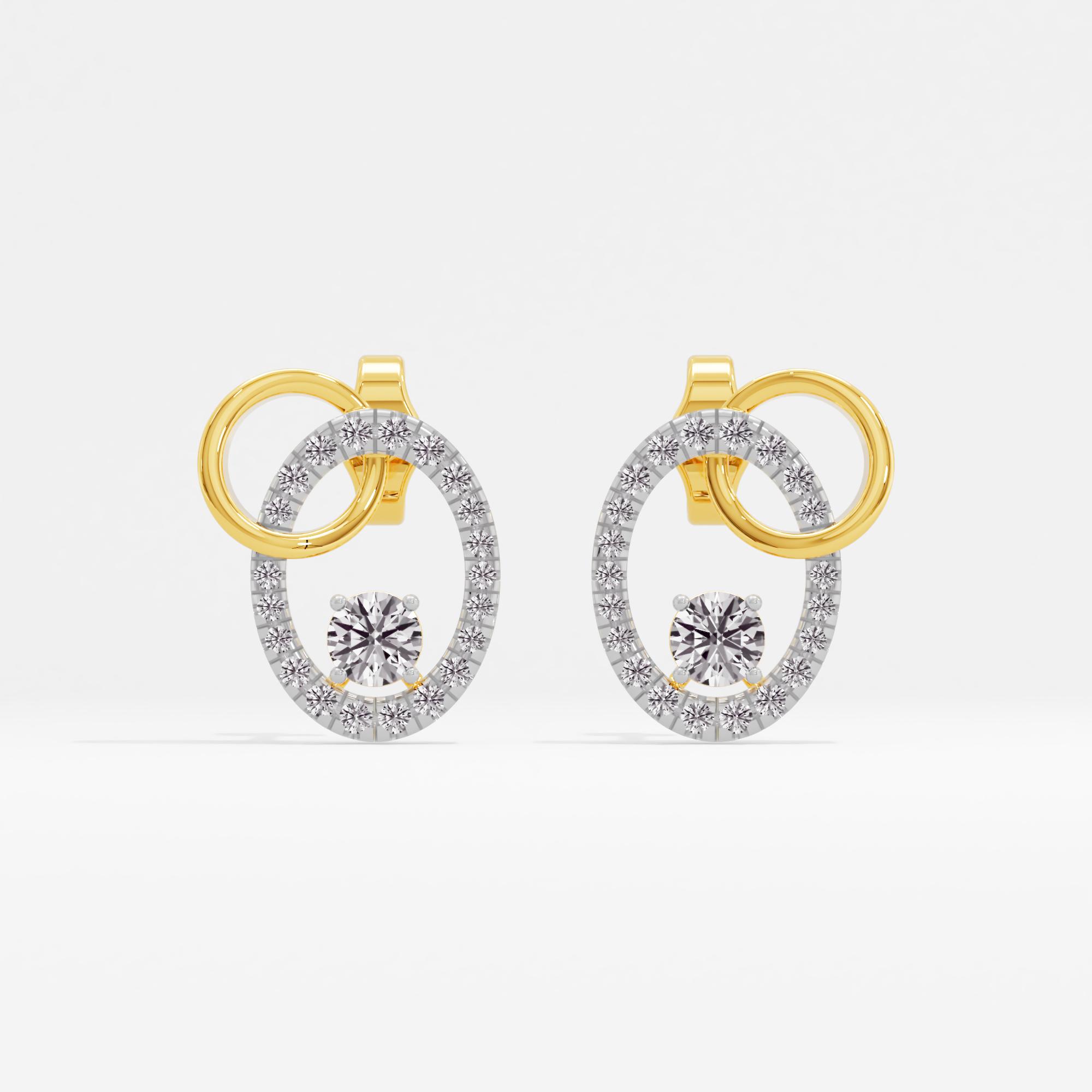 Gleaming Ovalessence Solitaire Stud Earrings