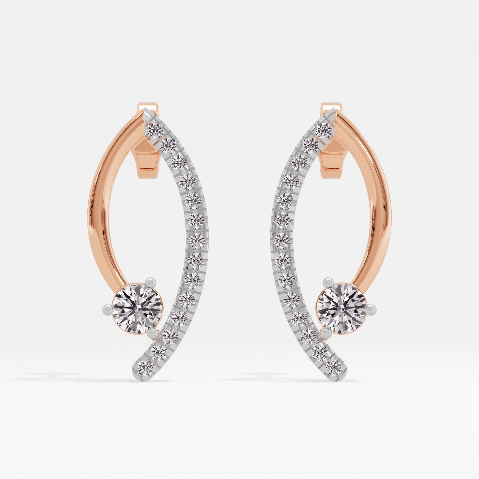 Convexa Solitaire Stud Earrings