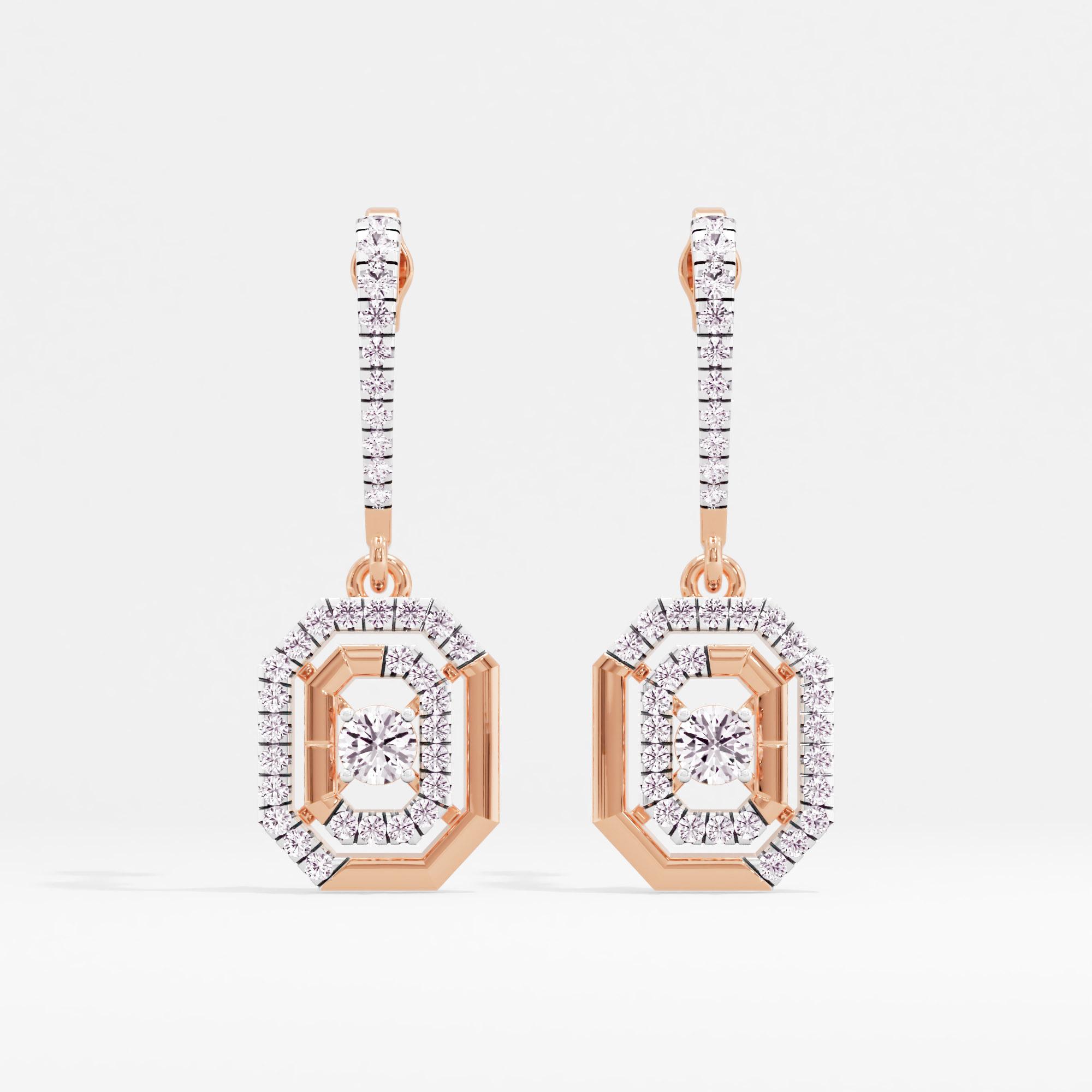 Emeraldaire Solitaire Drop Earrings