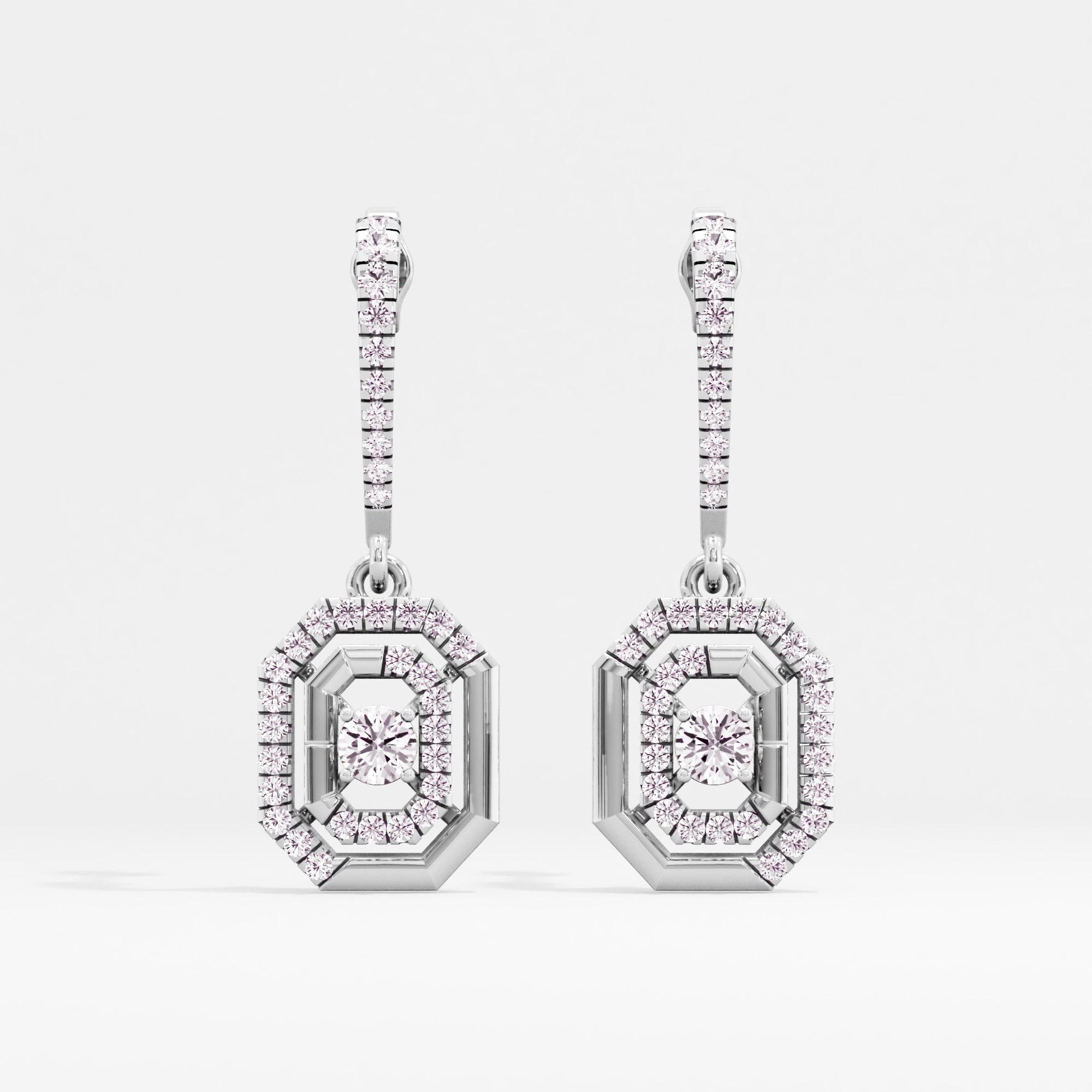 Emeraldaire Solitaire Drop Earrings