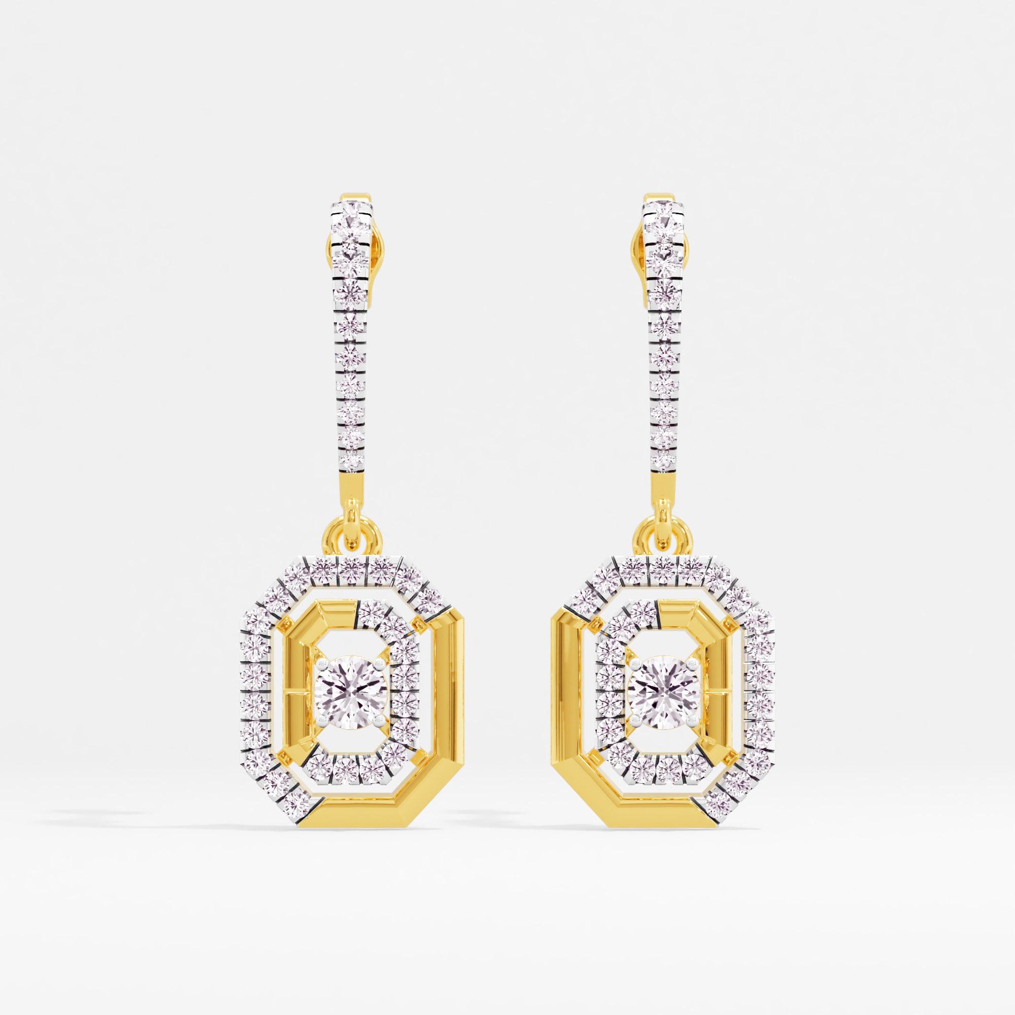 Emeraldaire Solitaire Drop Earrings
