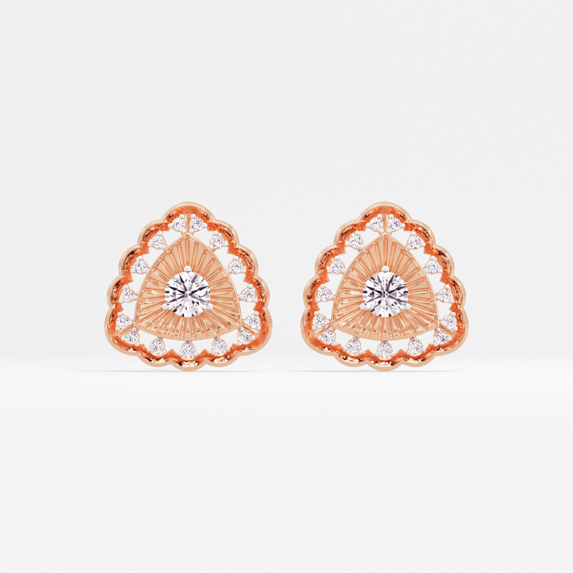 Shereen Glimmer Solitaire Stud Earrings