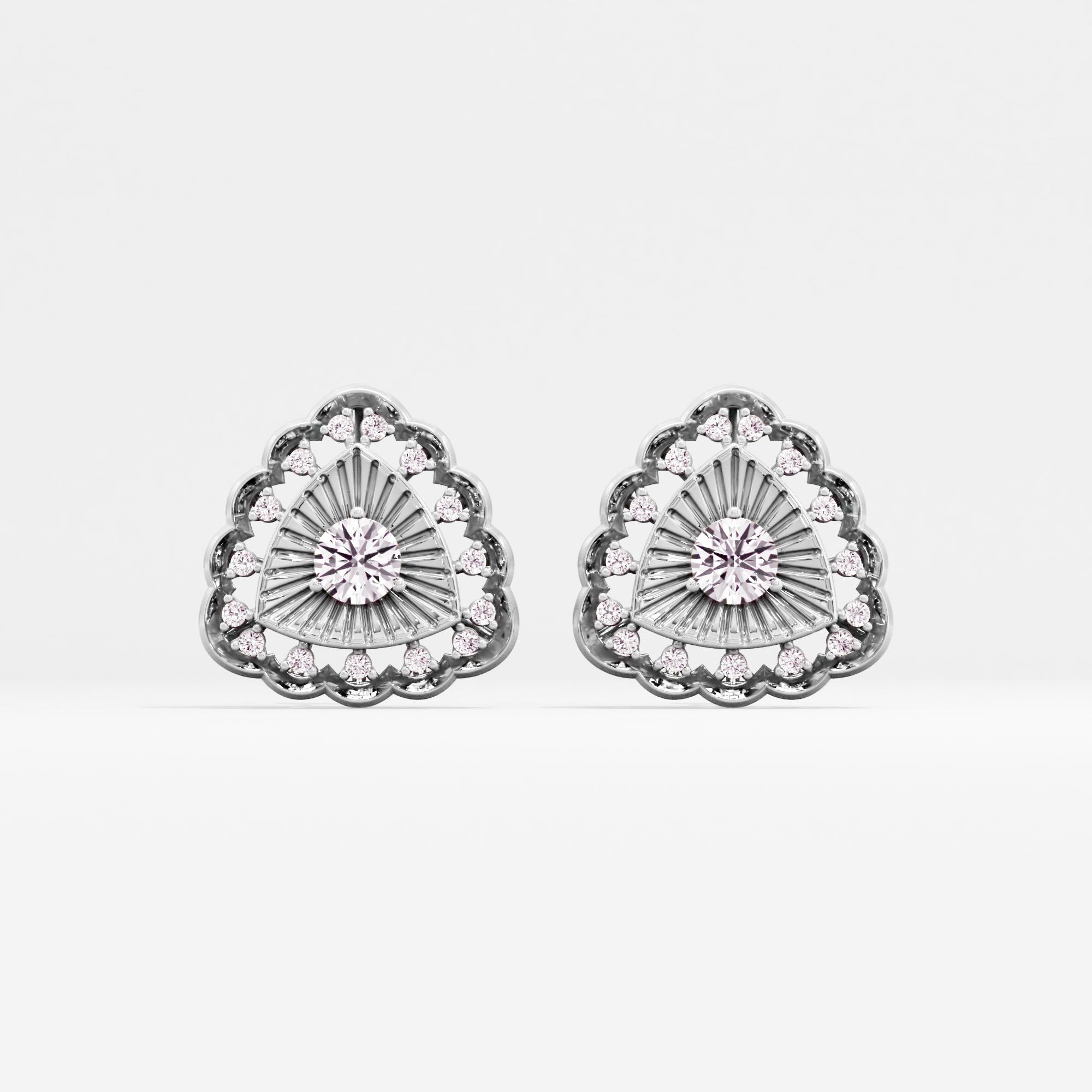 Shereen Glimmer Solitaire Stud Earrings