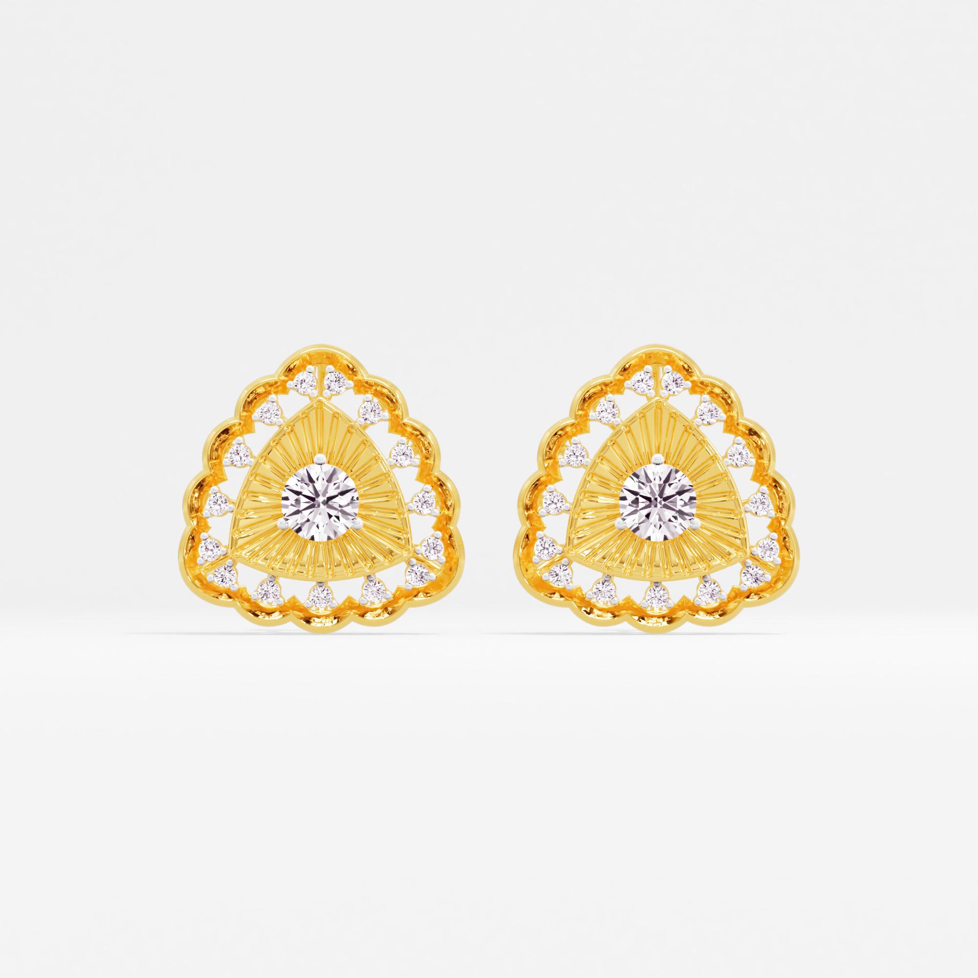 Shereen Glimmer Solitaire Stud Earrings
