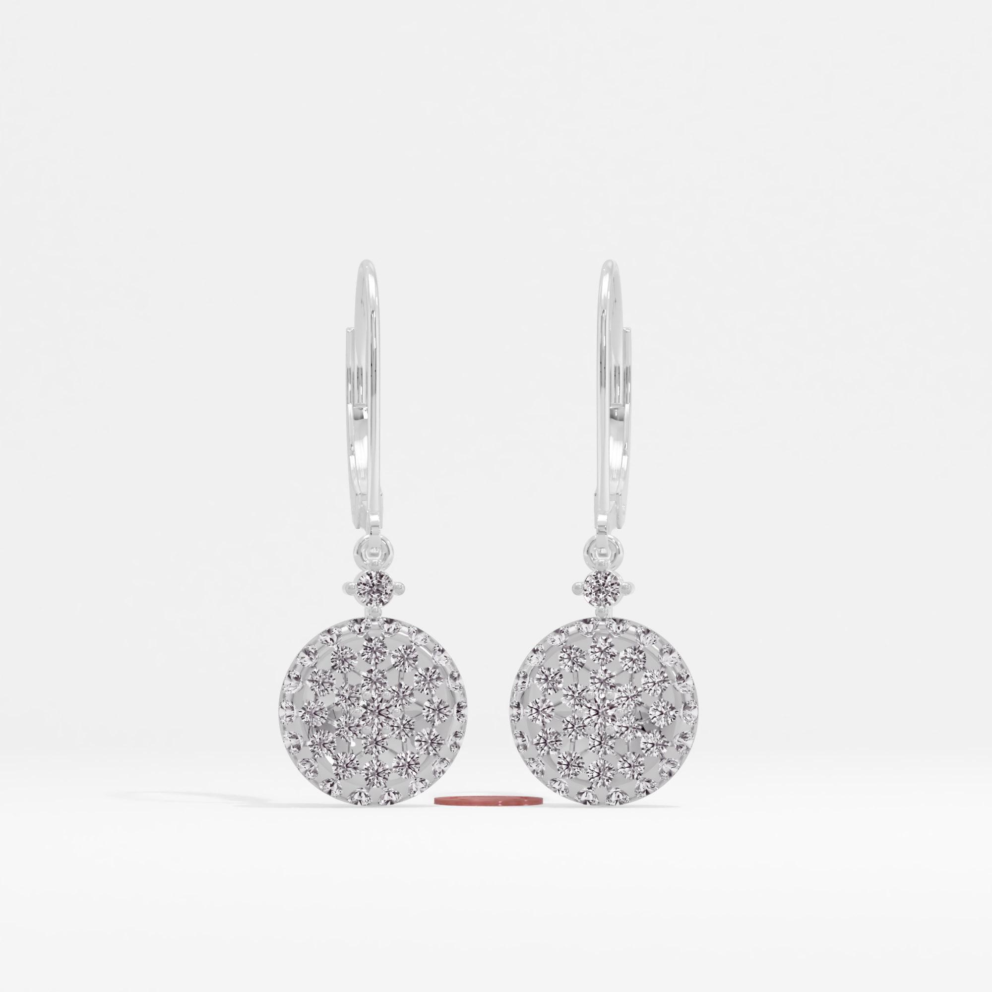 Eclat Sprinkle Cluster Drop Earrings