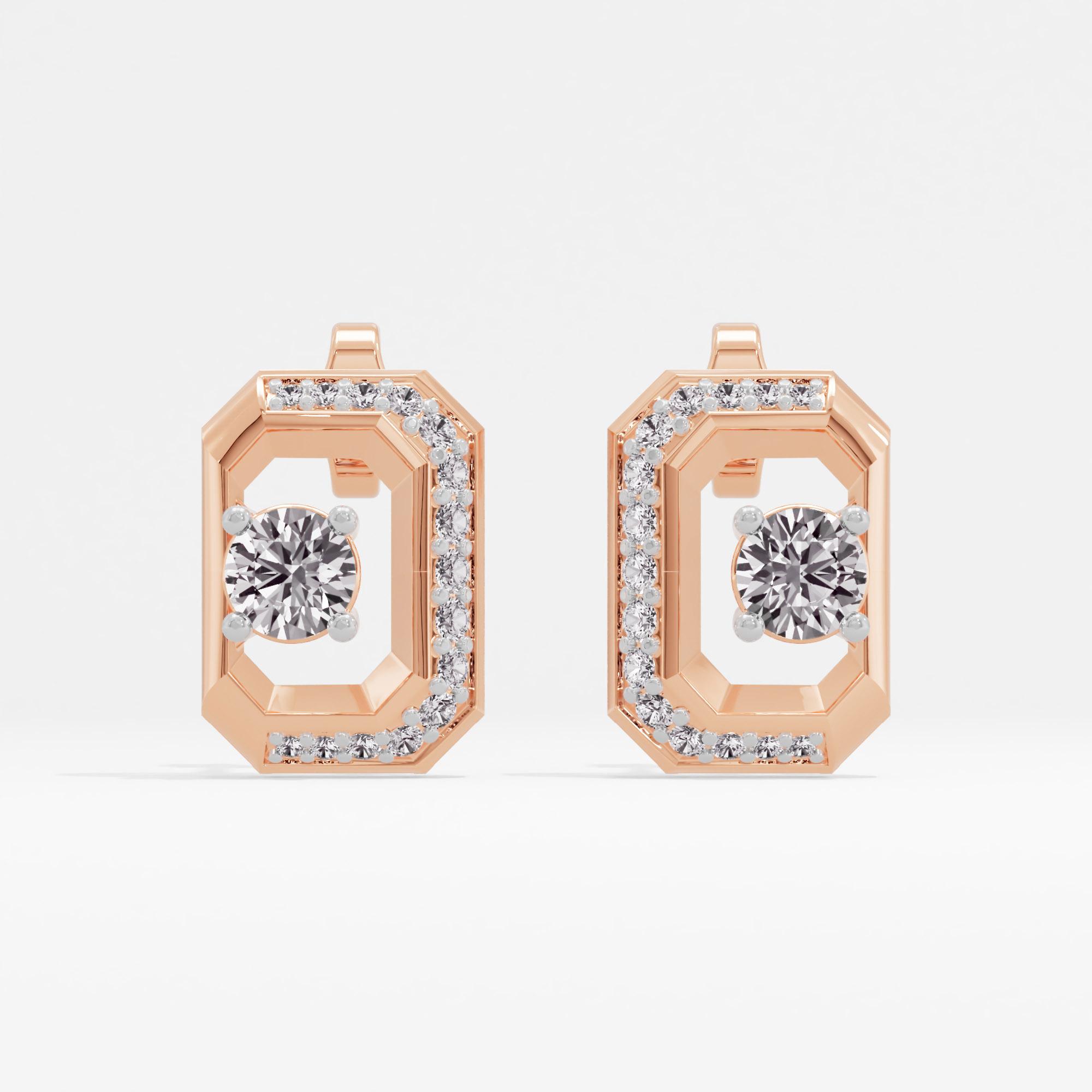 Emerescence Solitaire Stud Earrings