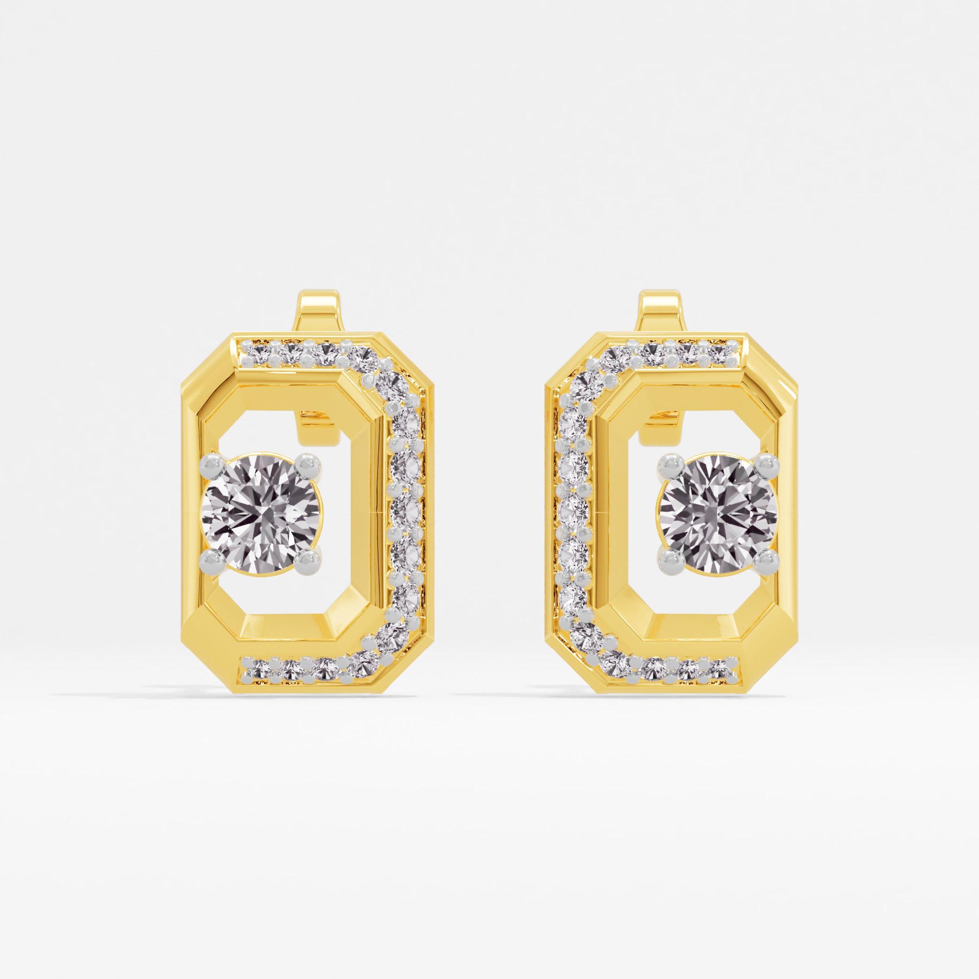 Emerescence Solitaire Stud Earrings