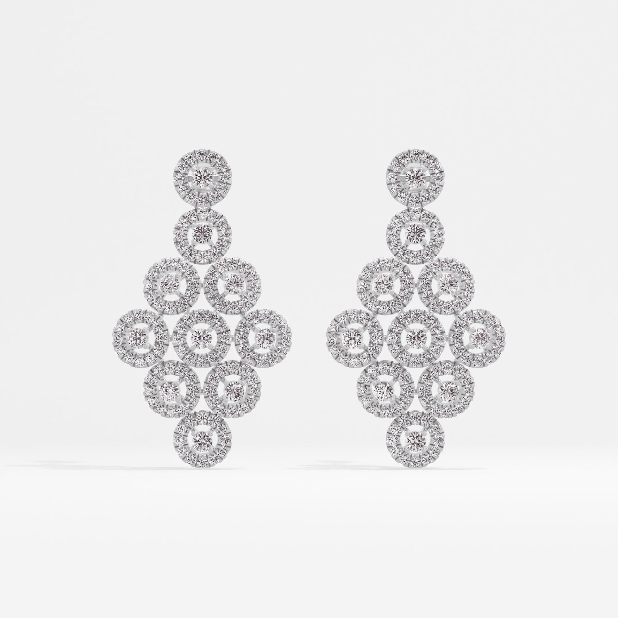 Circles of Brilliance Halo Drop Earrings