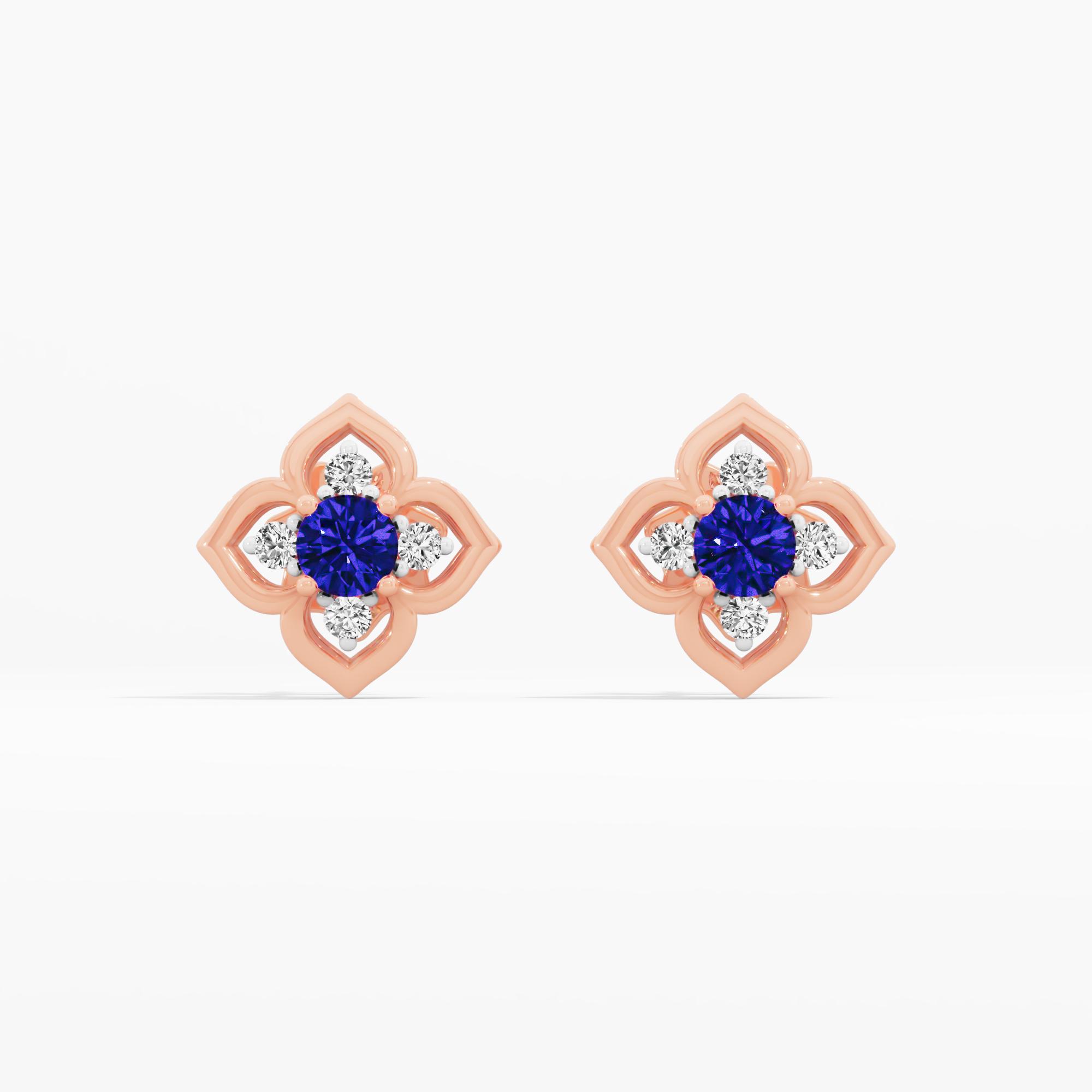 Celestial Spark Cluster Stud Earrings