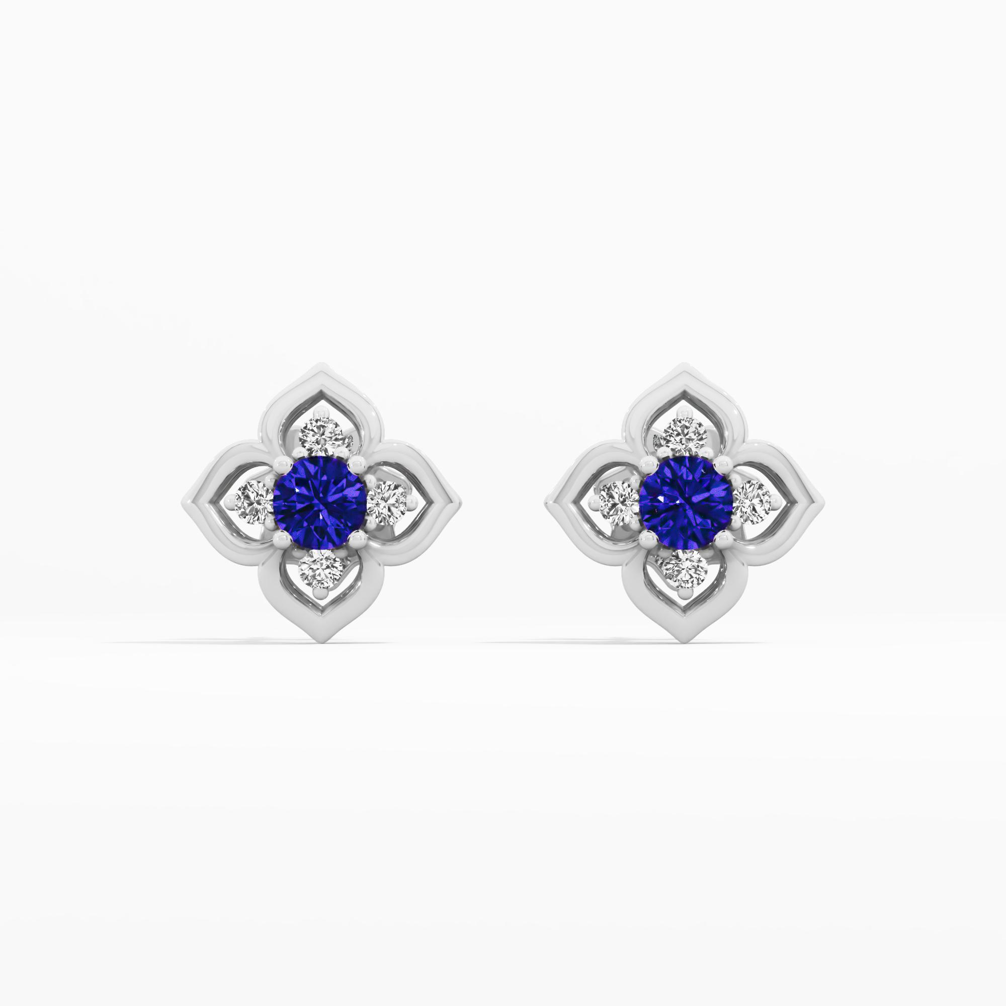 Celestial Spark Cluster Stud Earrings