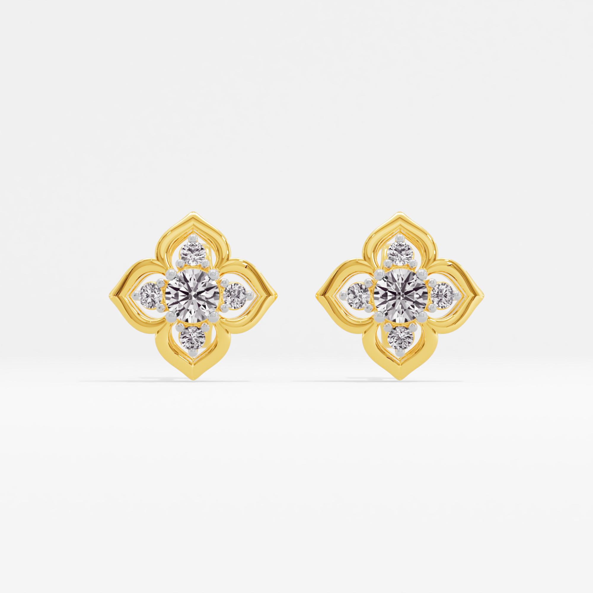 Celestial Spark Cluster Stud Earrings