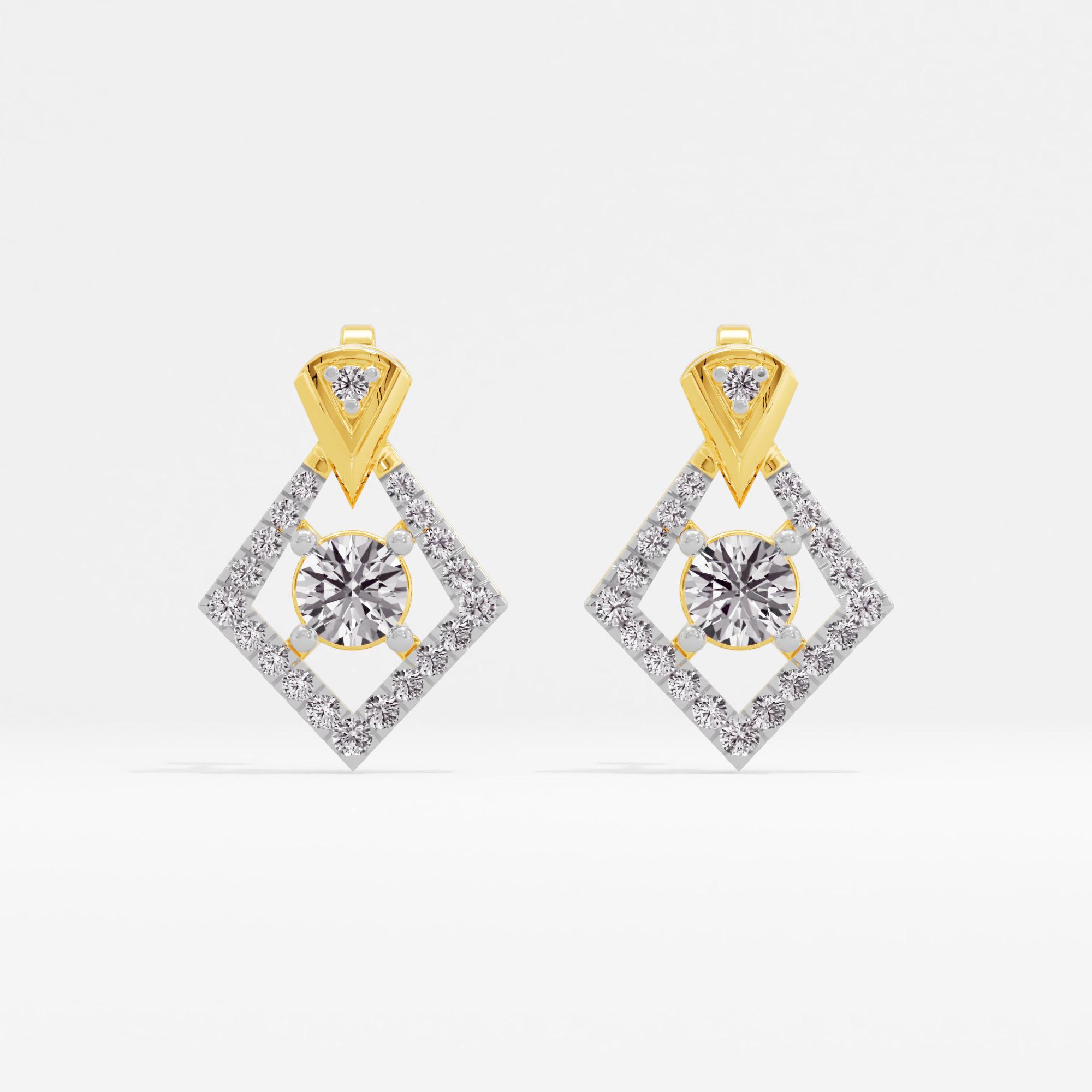 Pyra Dazzle Solitaire Stud Earrings