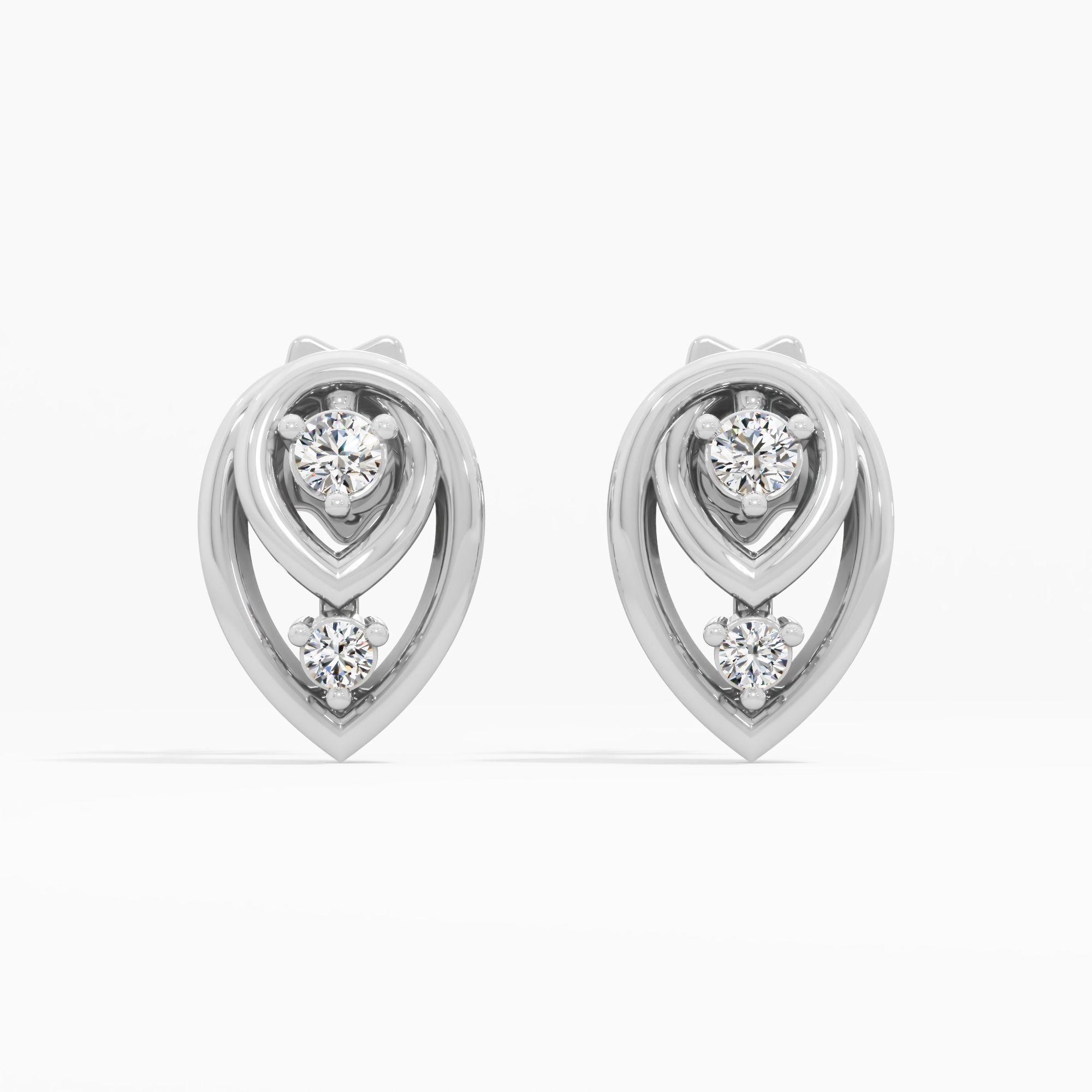 Echoing Teardrop Stud Earrings
