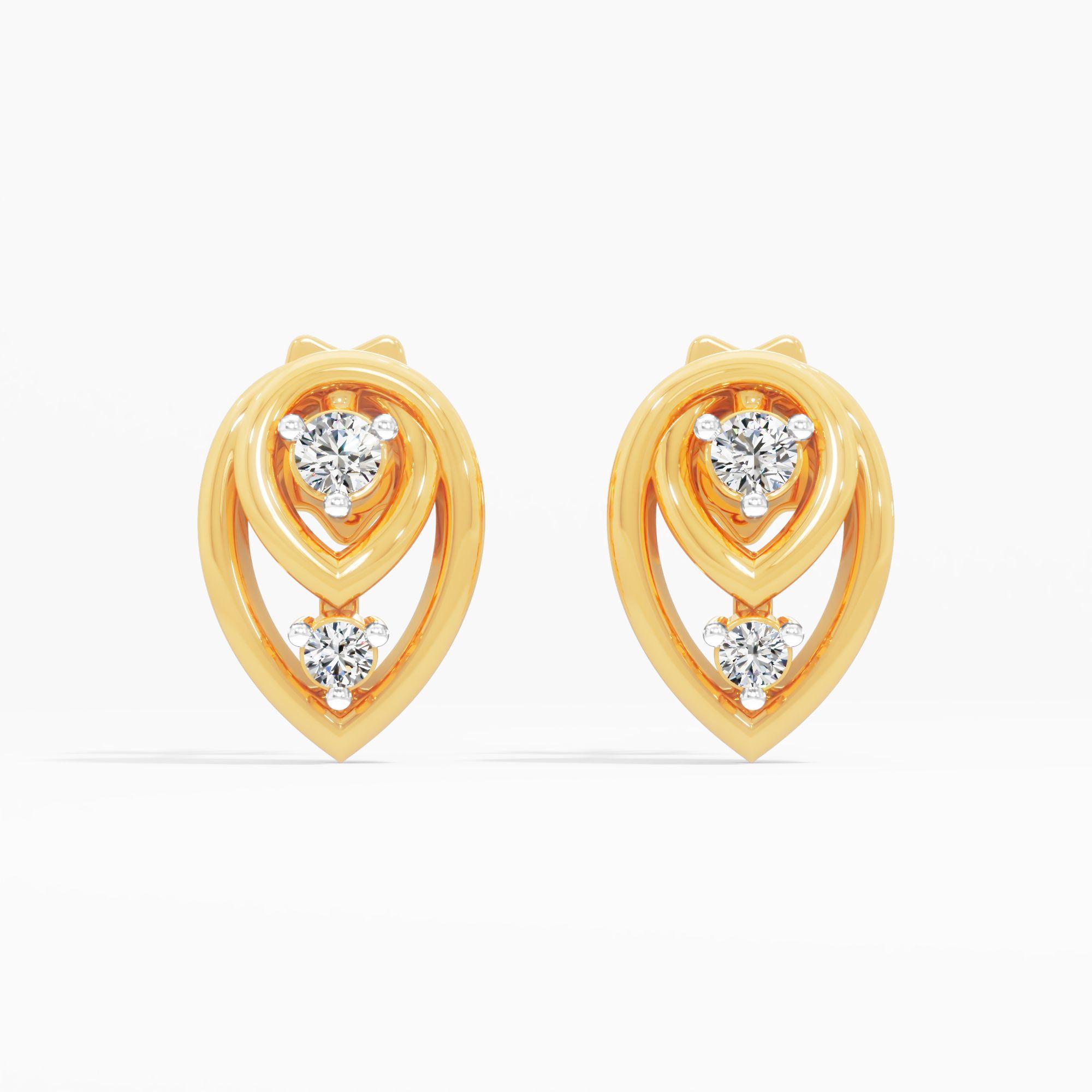 Echoing Teardrop Stud Earrings