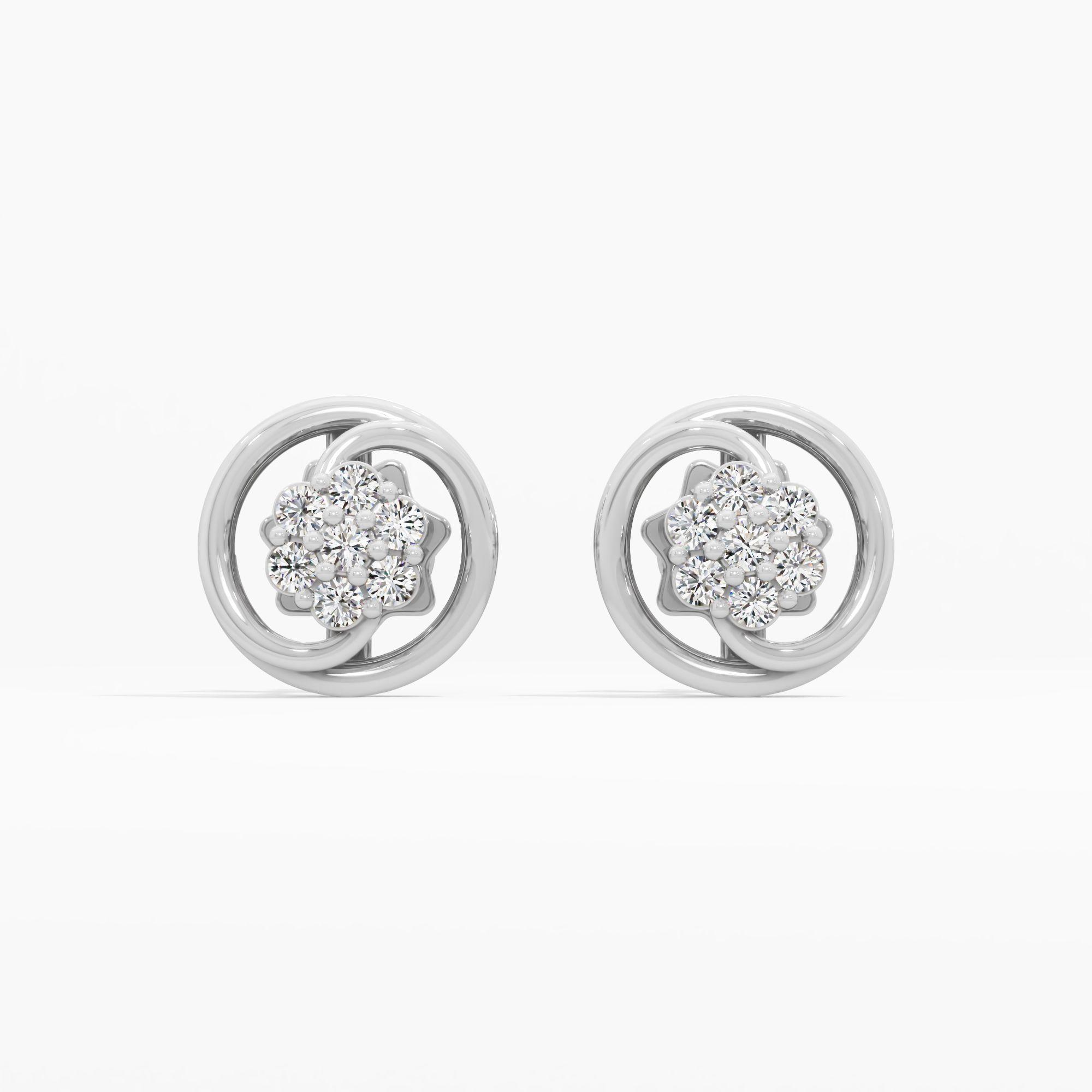 Nested Rosebud Stud Earrings