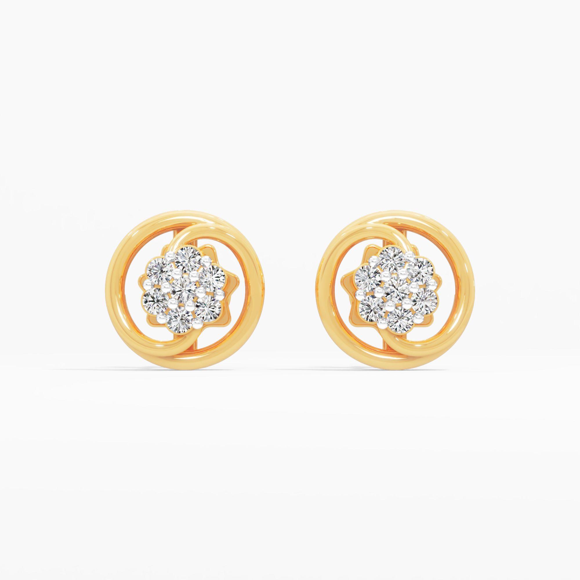 Nested Rosebud Stud Earrings