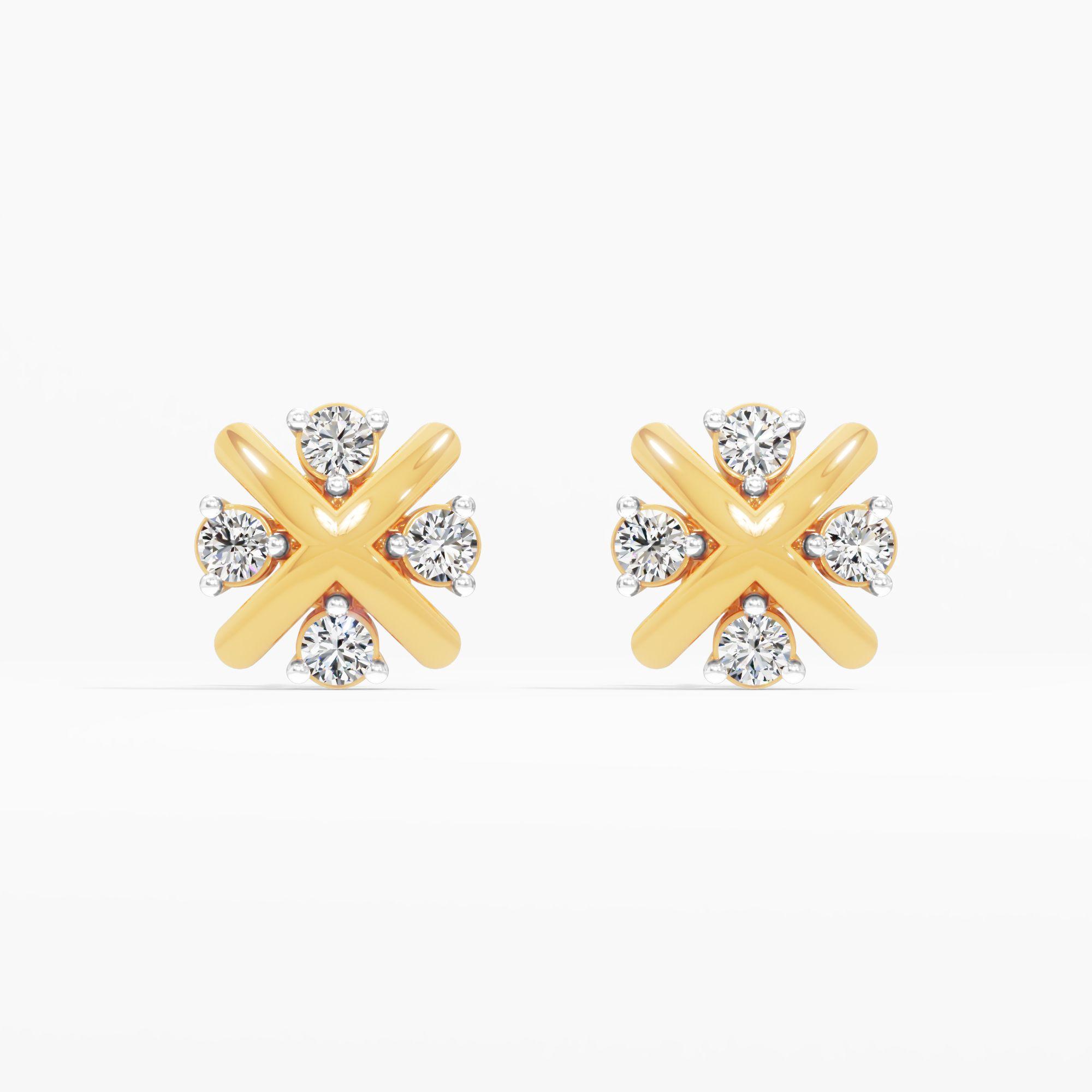 Lucky Quad Clover Stud Earrings