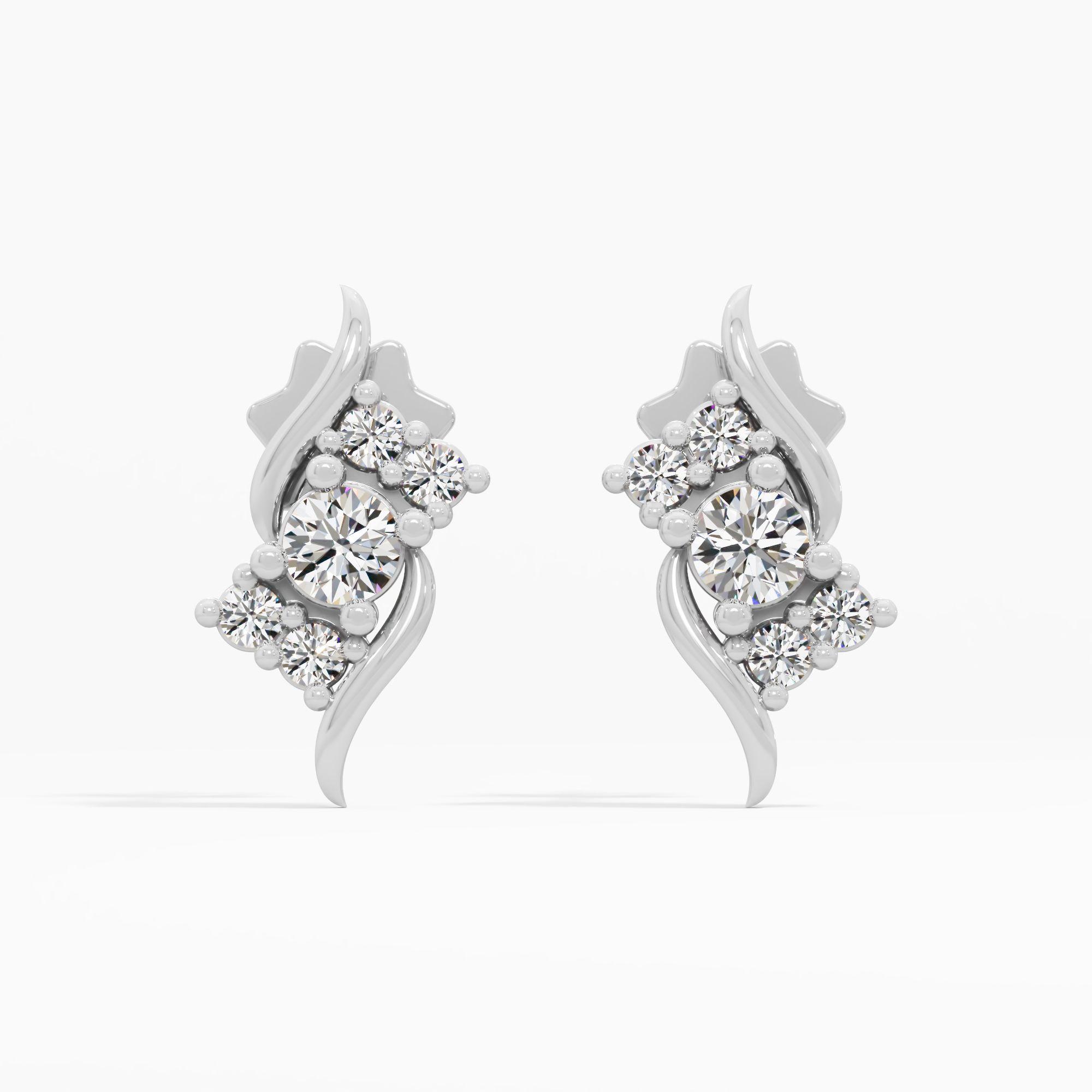 Serpentine Trio Stud Earrings