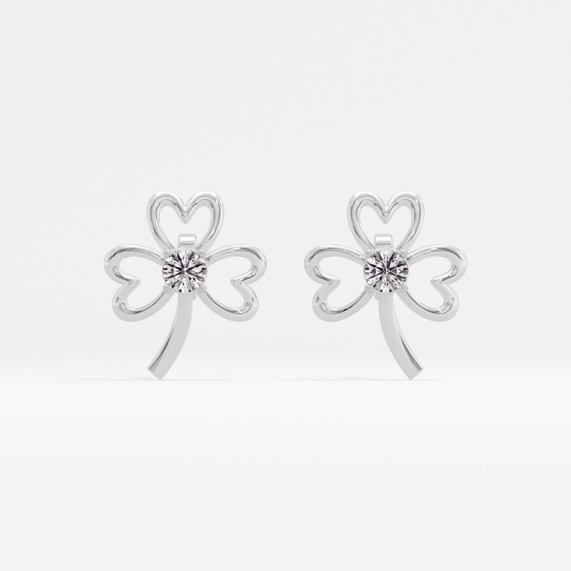 Clove Bloom Solitaire Stud Earrings