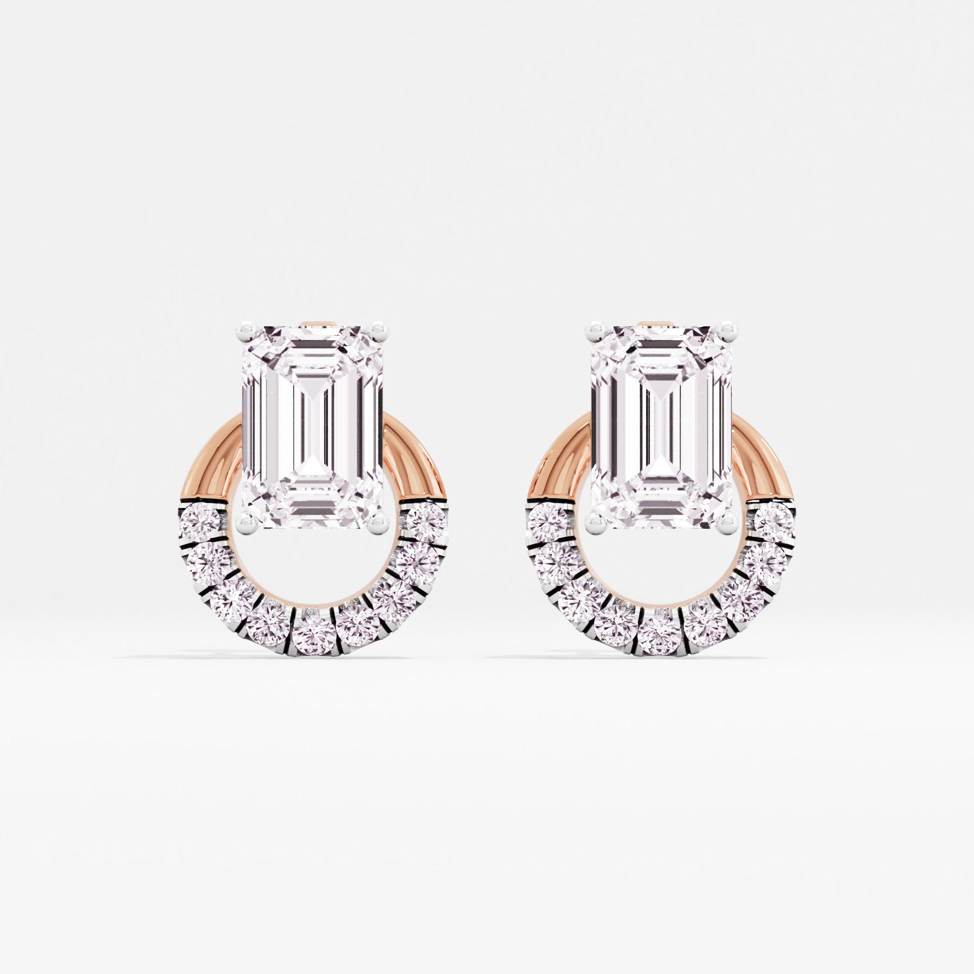 Circlique Solitaire Stud Earrings