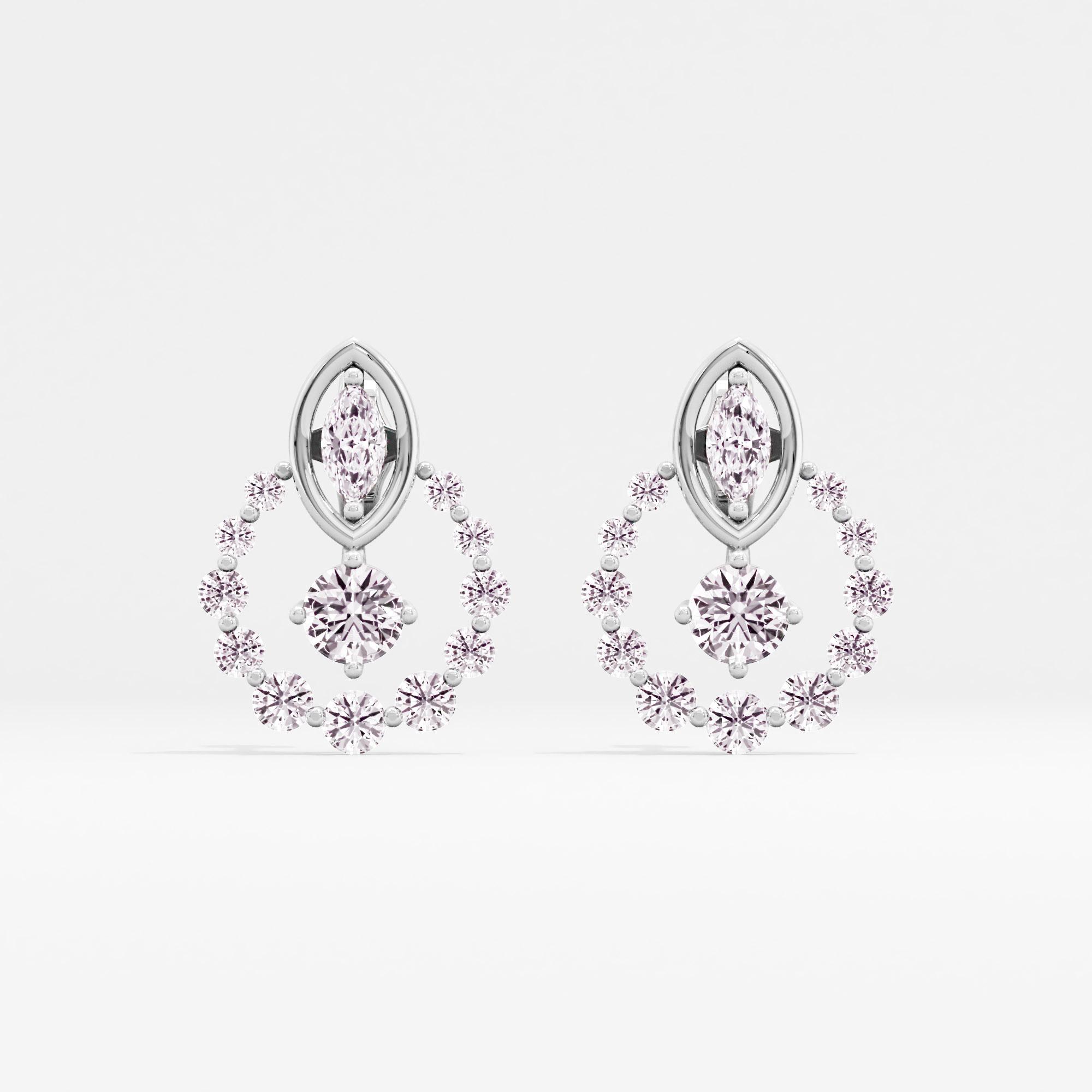Celeste Orbit Solitaire Stud Earrings