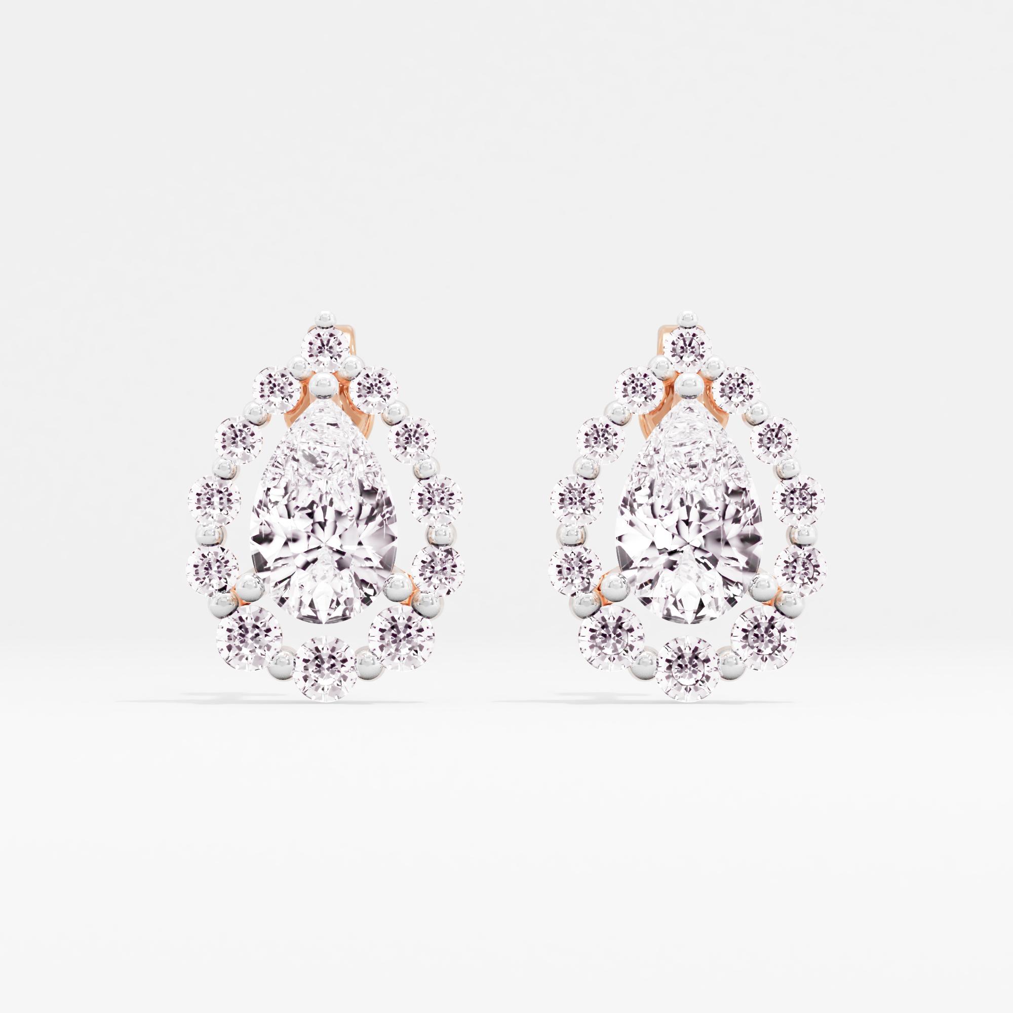Glimmering Affection Halo Stud Earrings