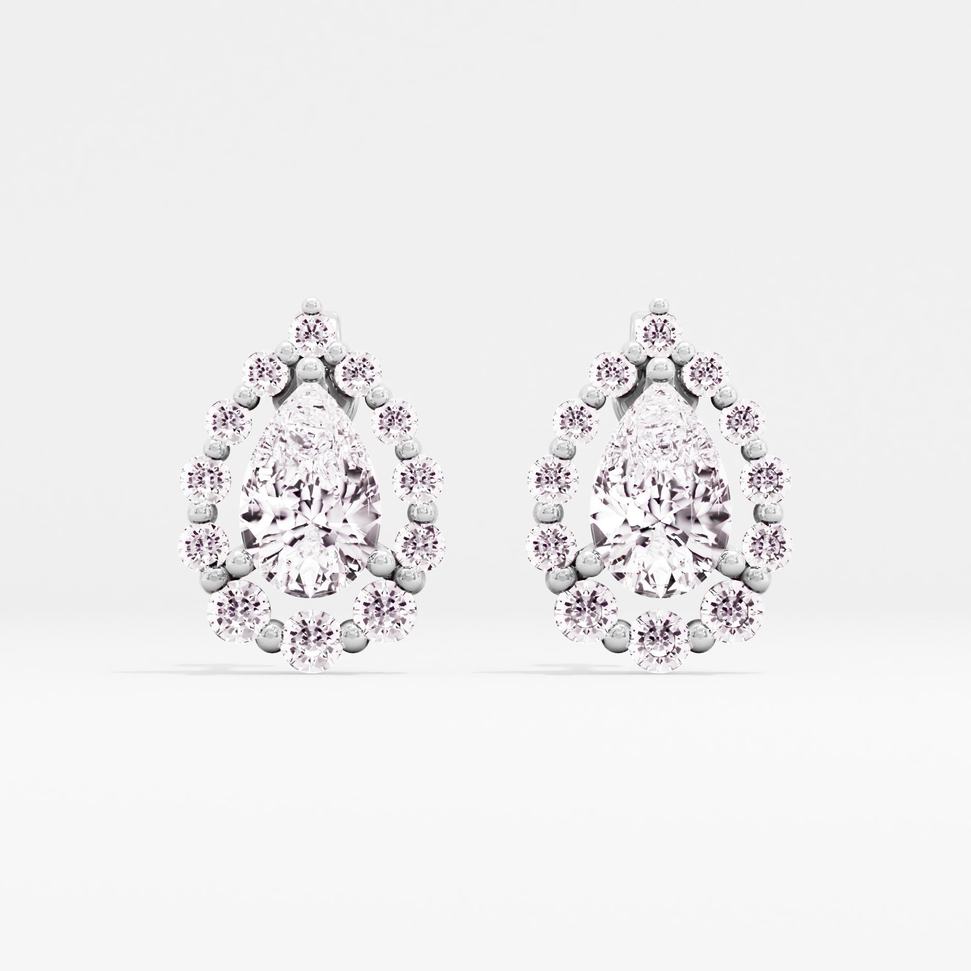 Glimmering Affection Halo Stud Earrings