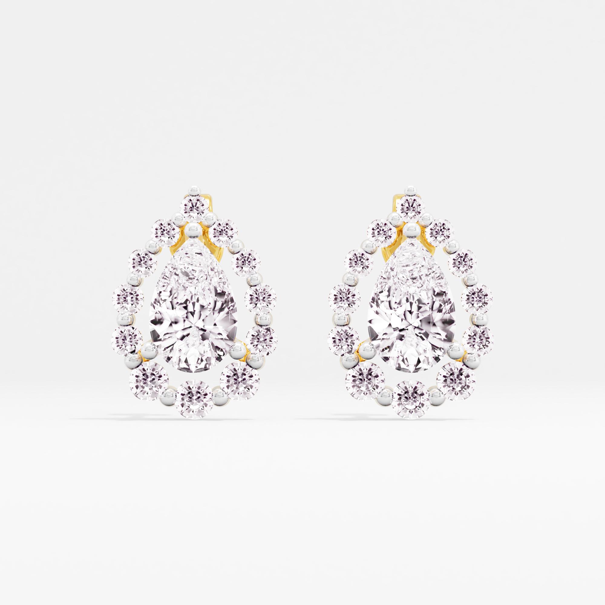 Glimmering Affection Halo Stud Earrings
