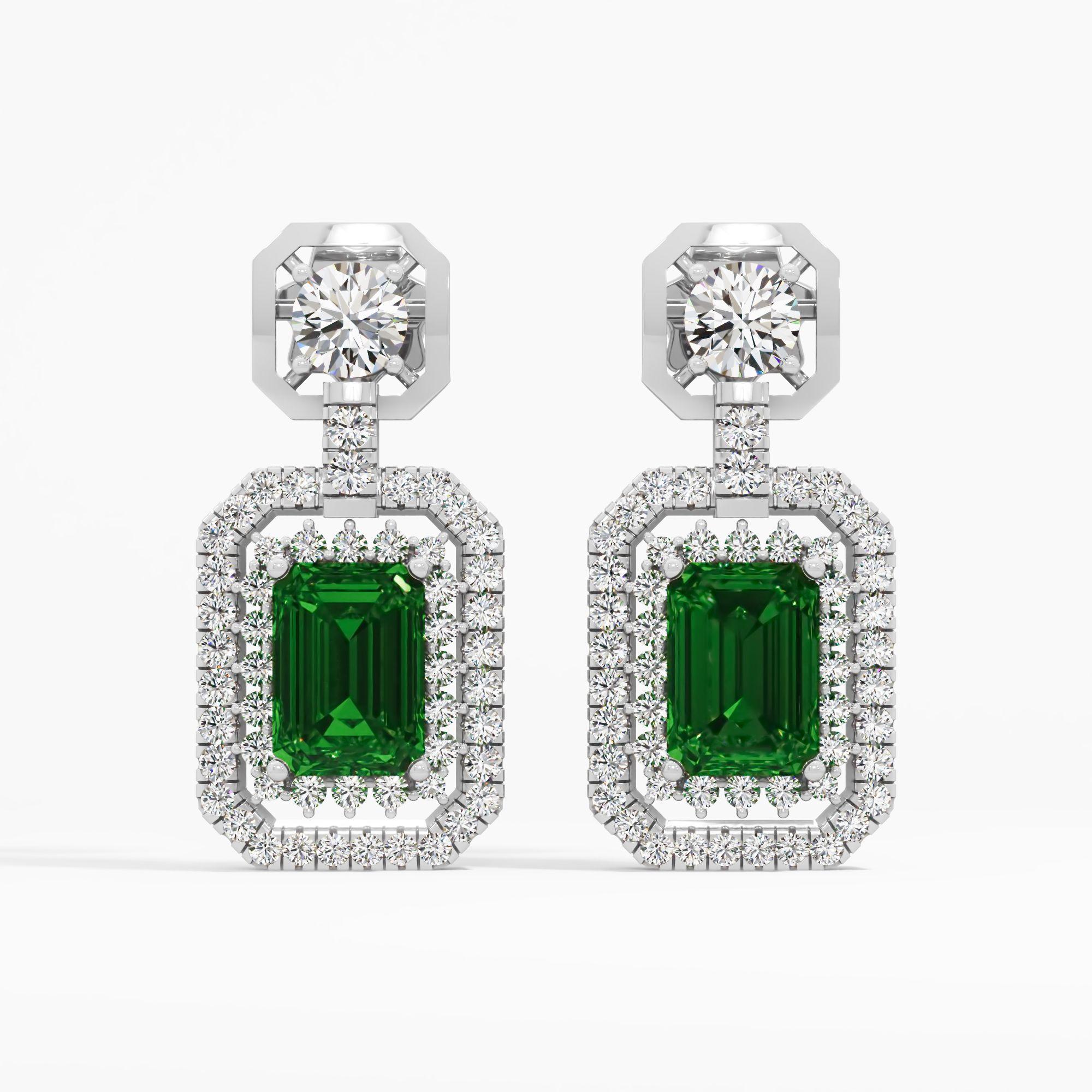 Emerald Exalt Twin Halo Drops