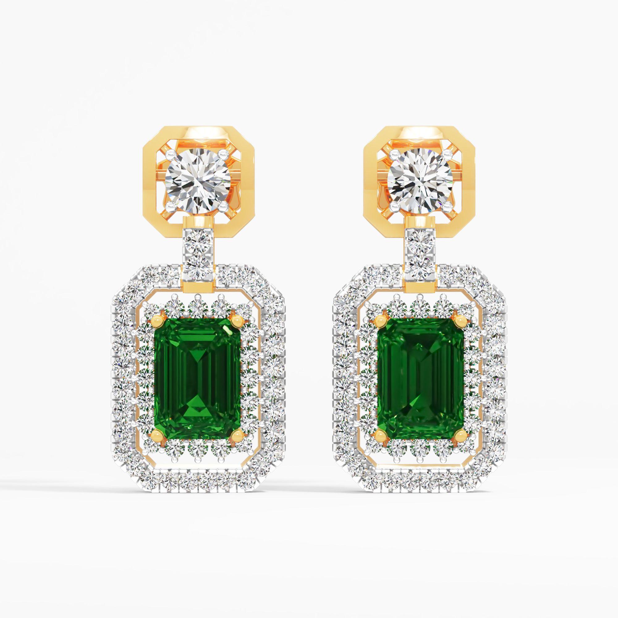 Emerald Exalt Twin Halo Drops