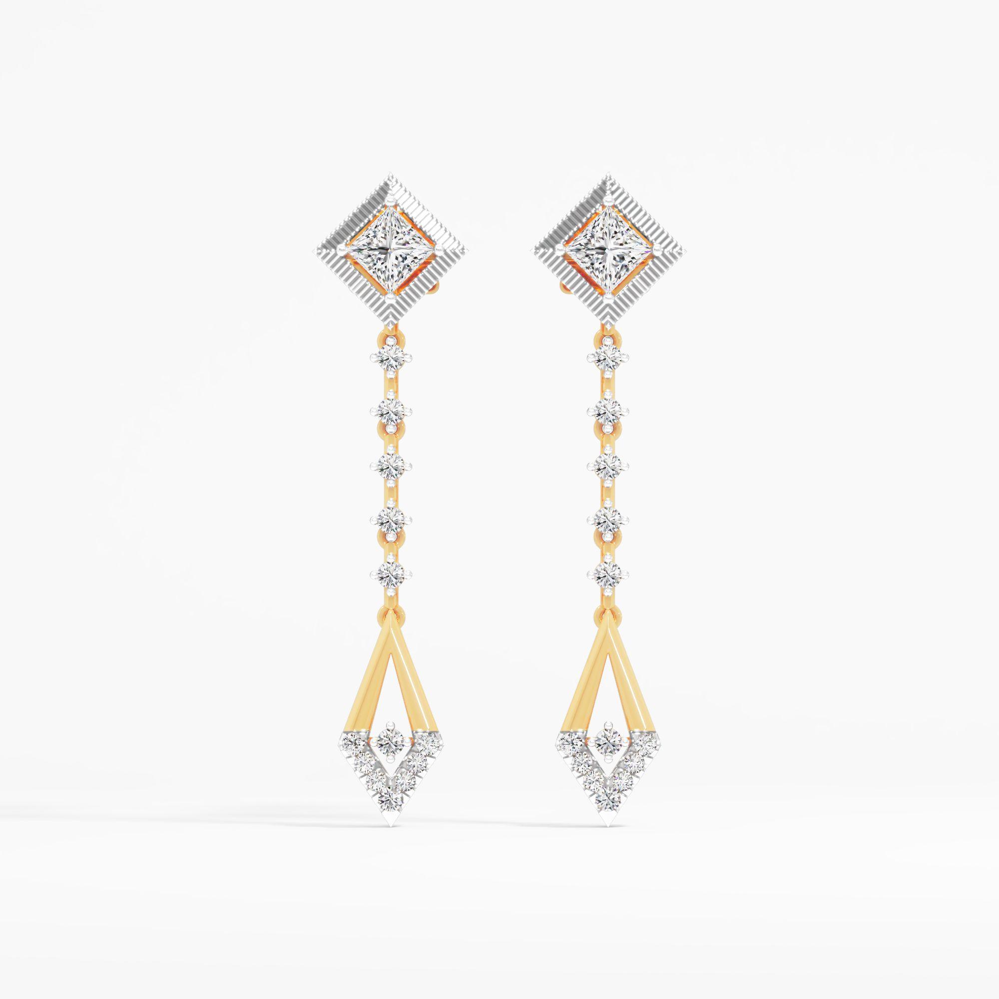 Princess Centric Geometric Hoop Earrings