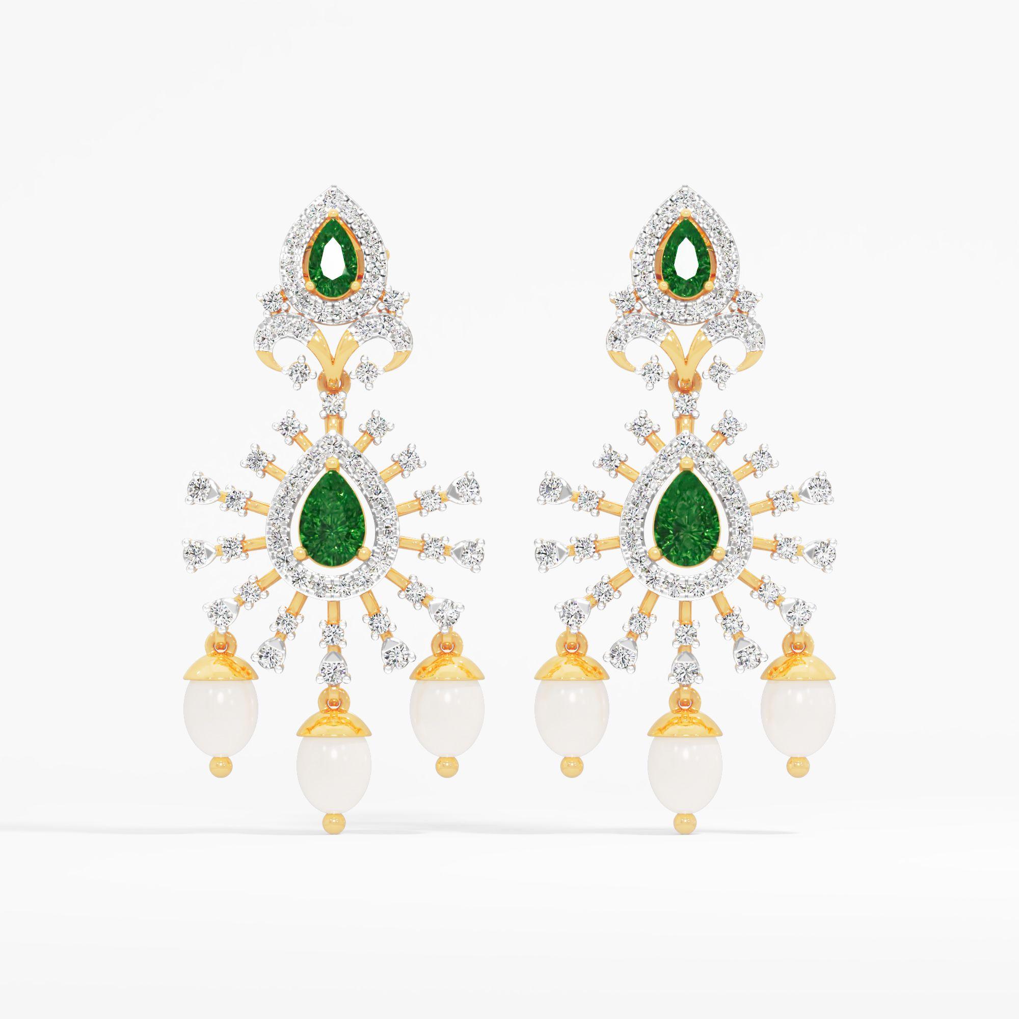 Rani Haar Emerald Earrings