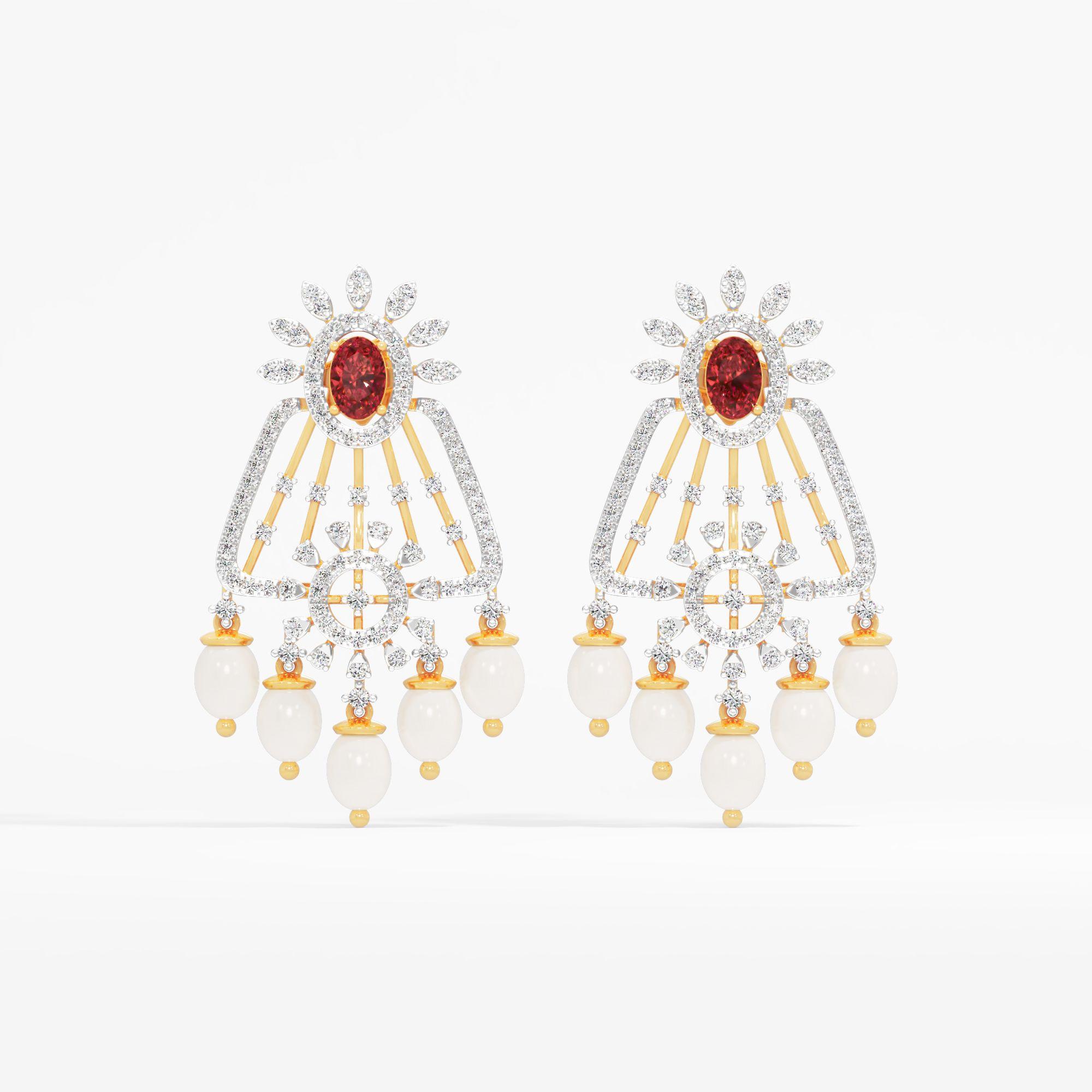 Ruby Radiance Earrings