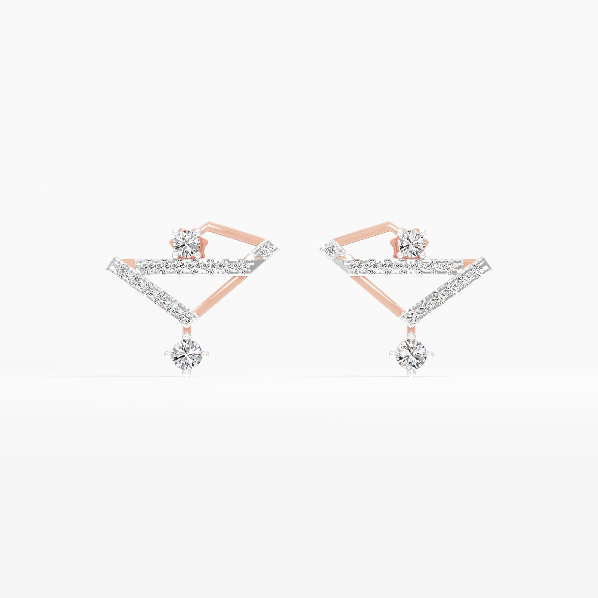 Apex Trillion Drop Earrings