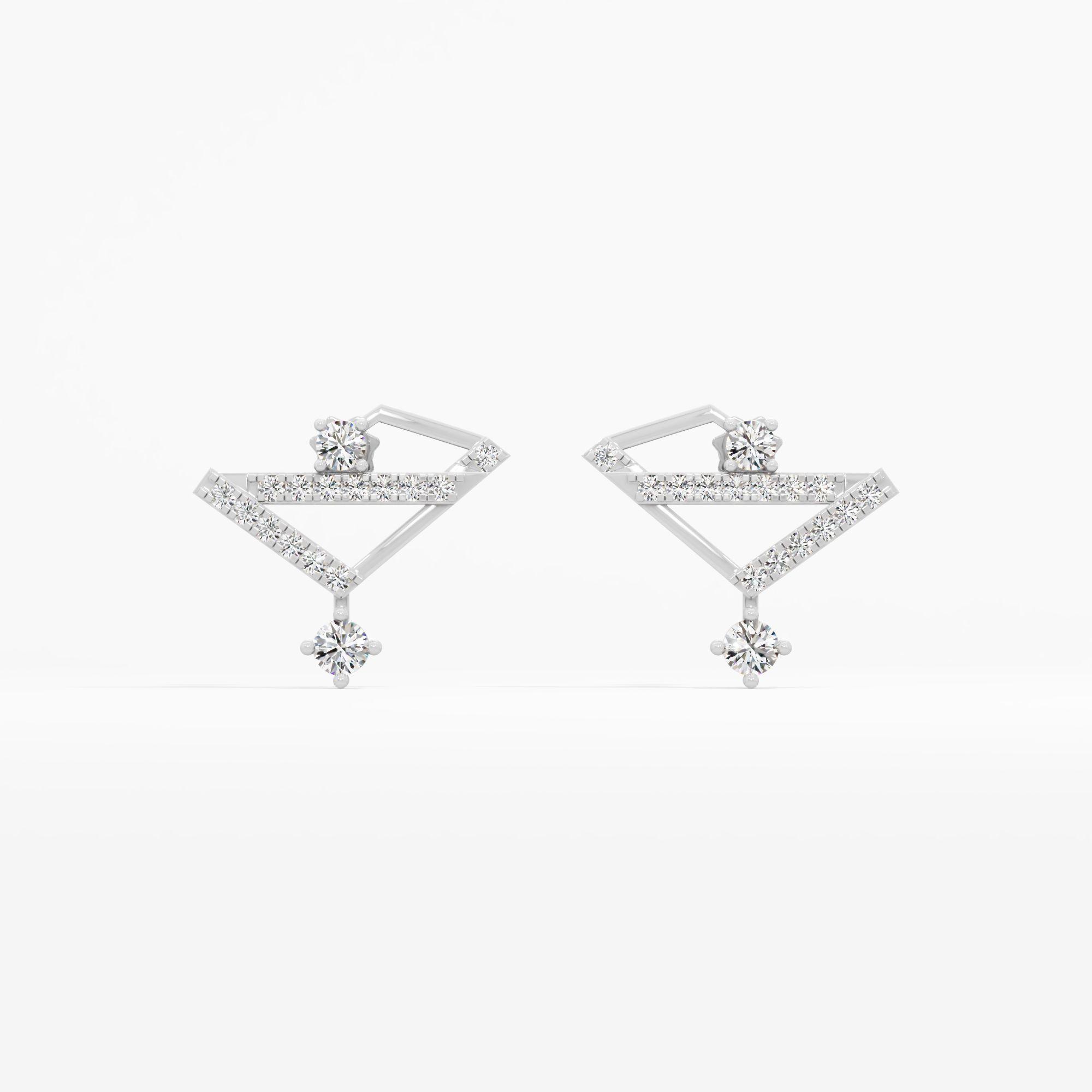 Apex Trillion Drop Earrings