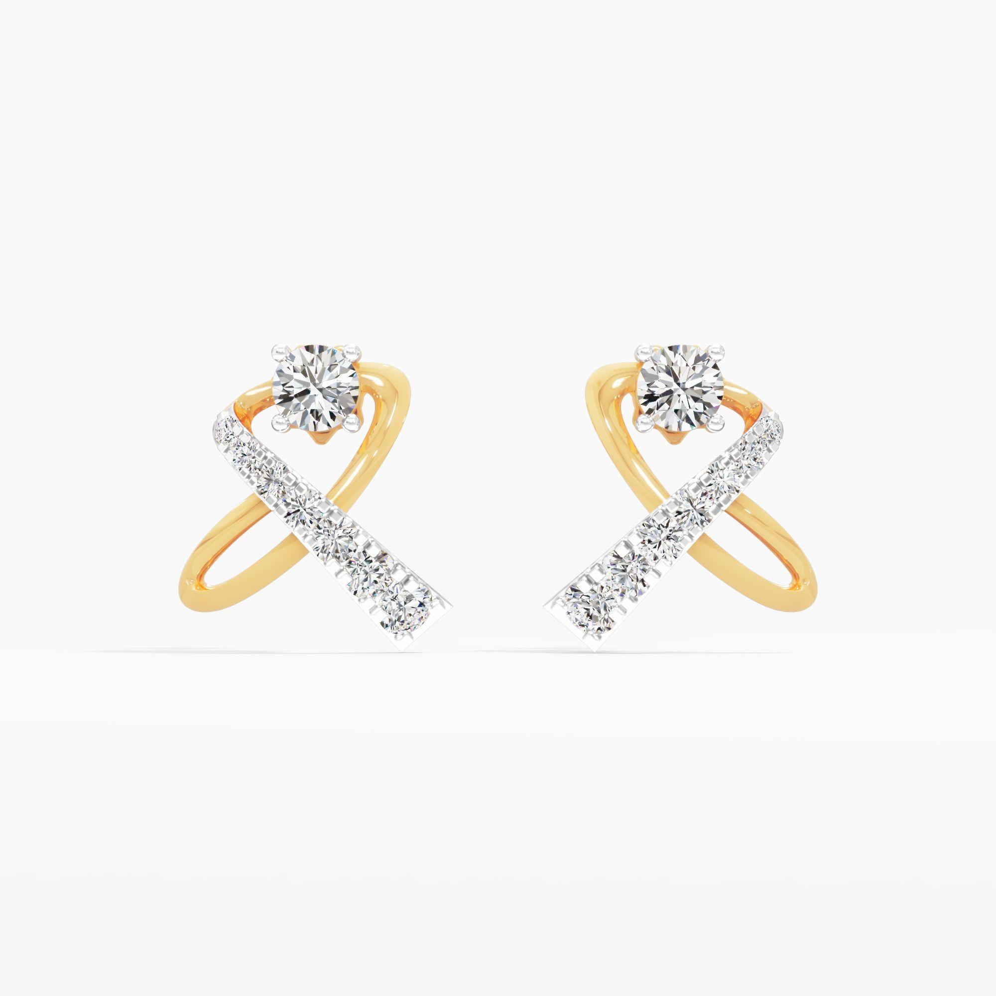 The Crossover Stud Earrings