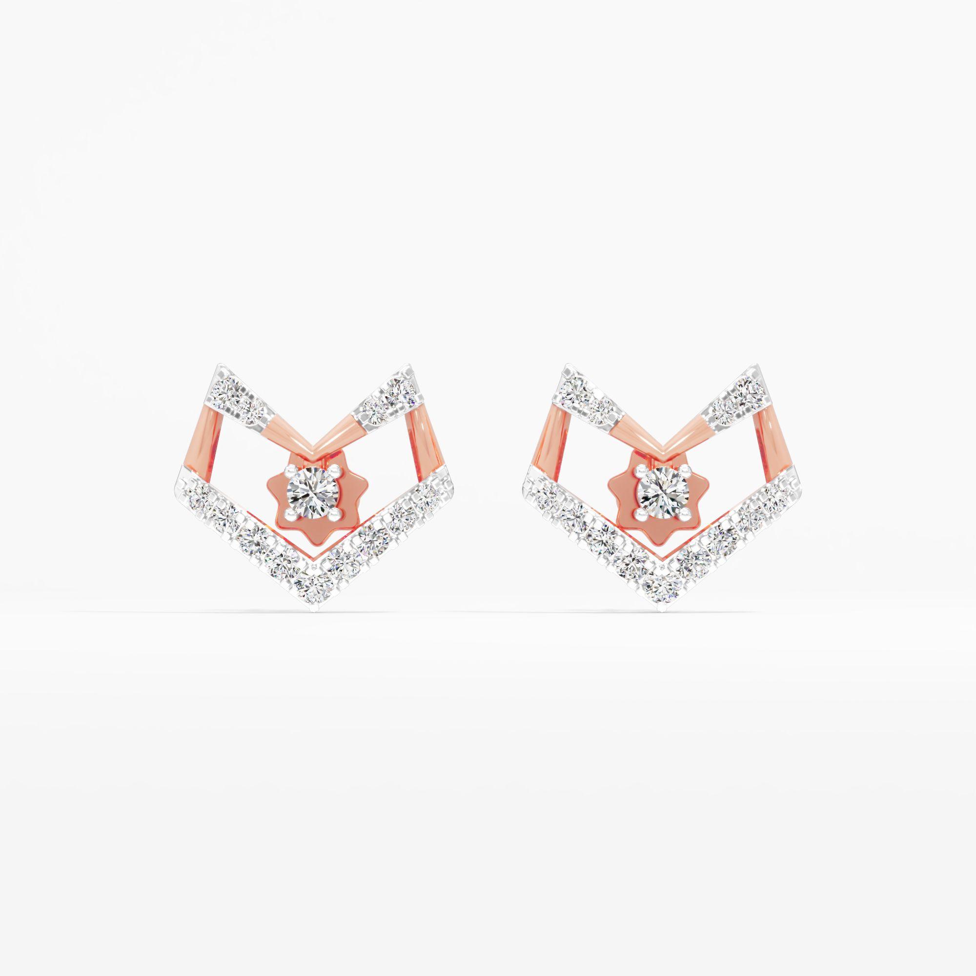 Vanguard Chevron Stud Earrings