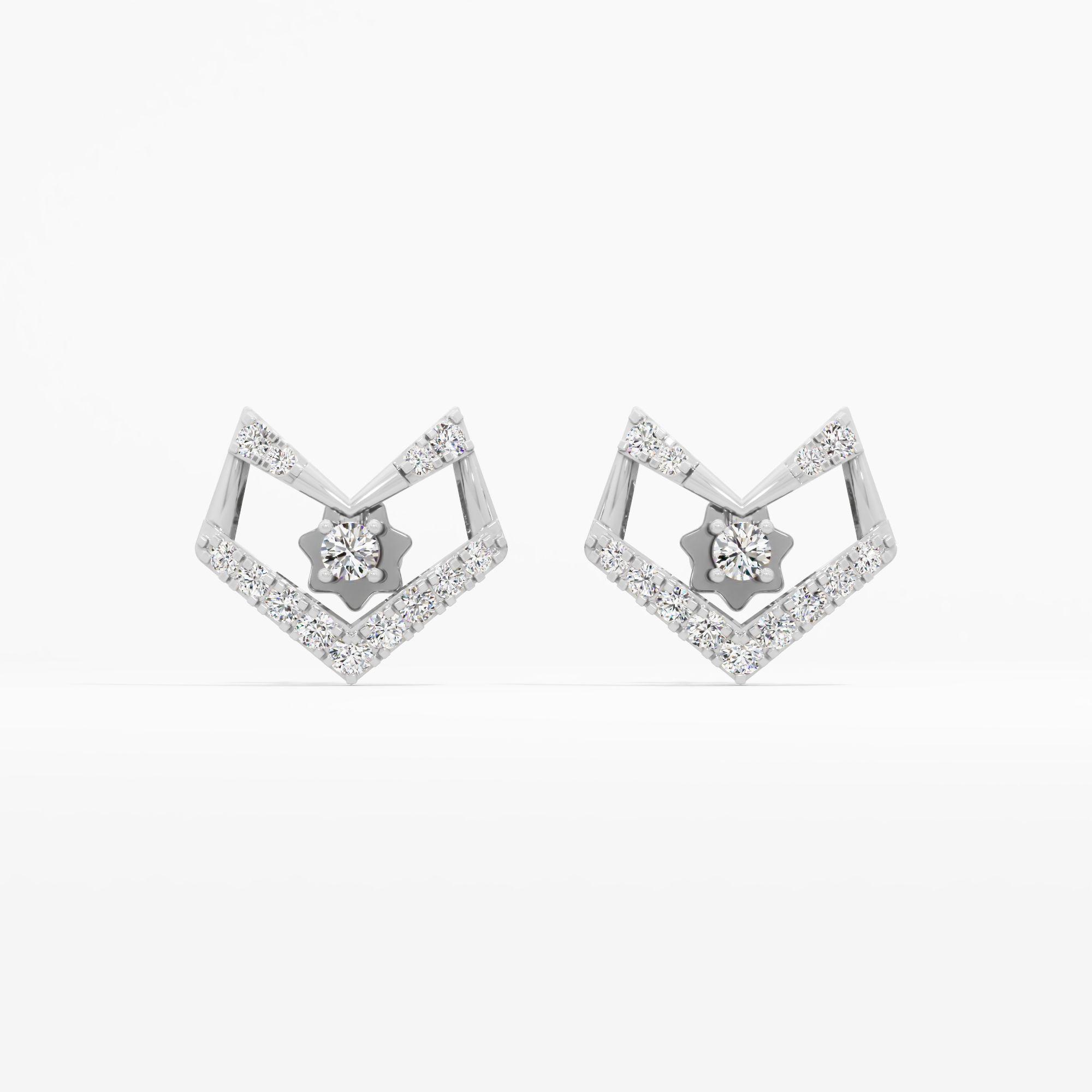 Vanguard Chevron Stud Earrings