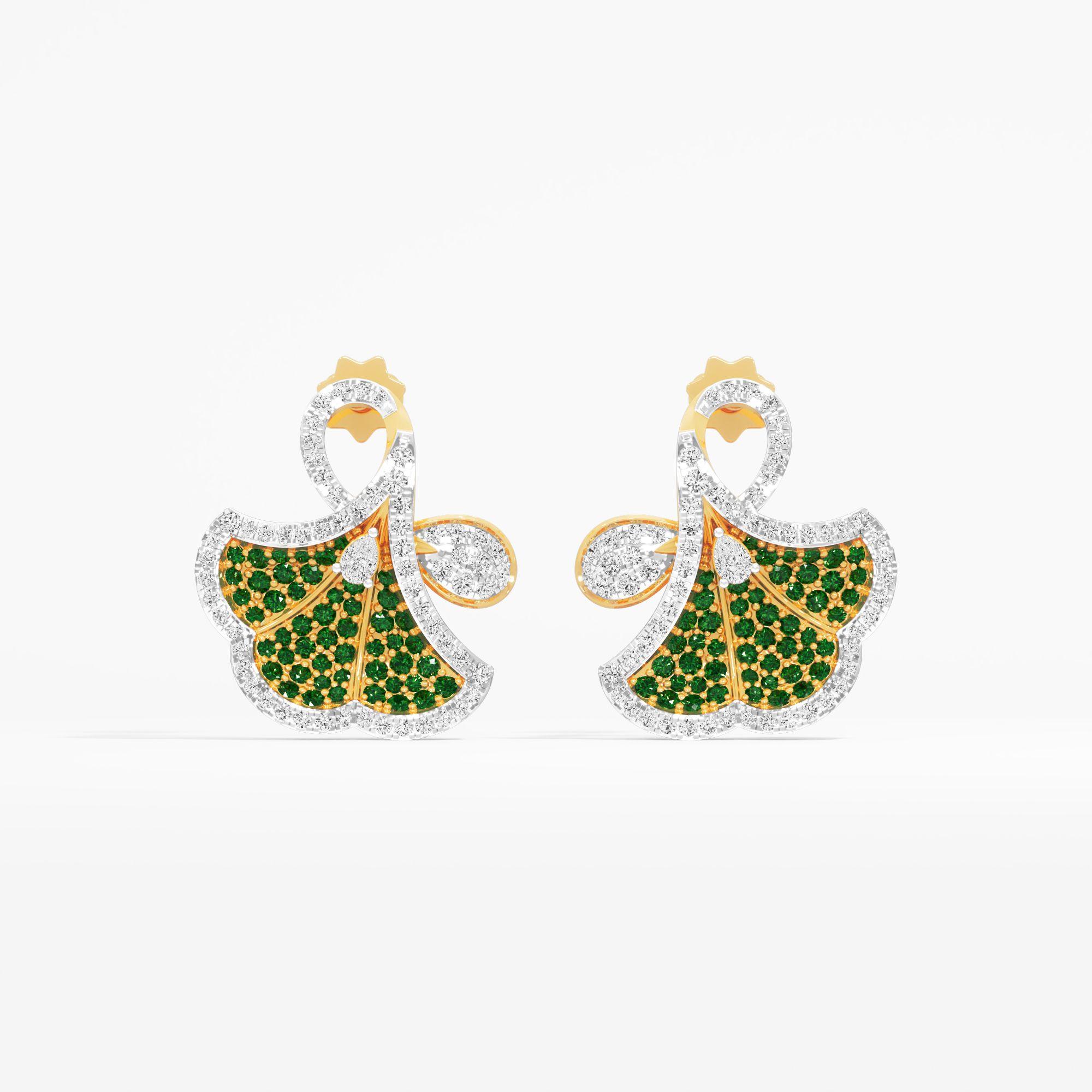 Ginkgo Petal Stud Earrings