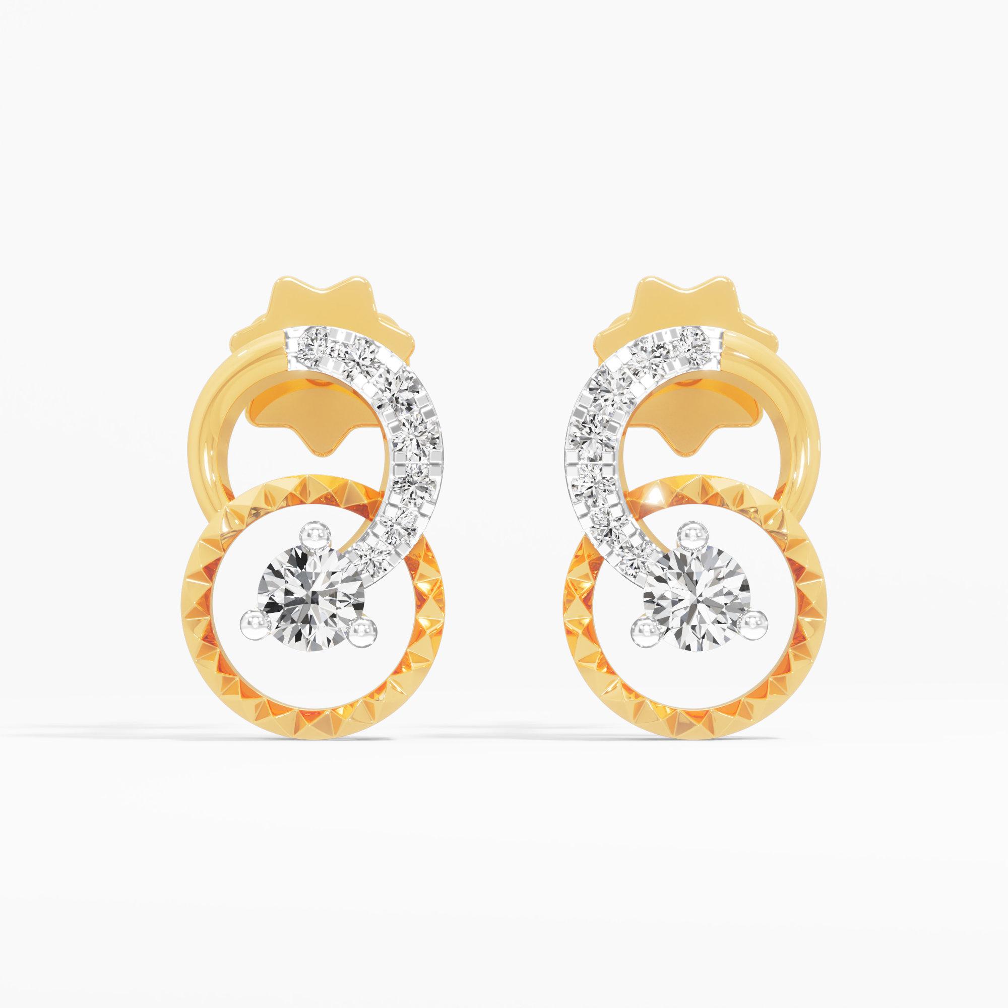 Eclipse Loop Stud Earrings