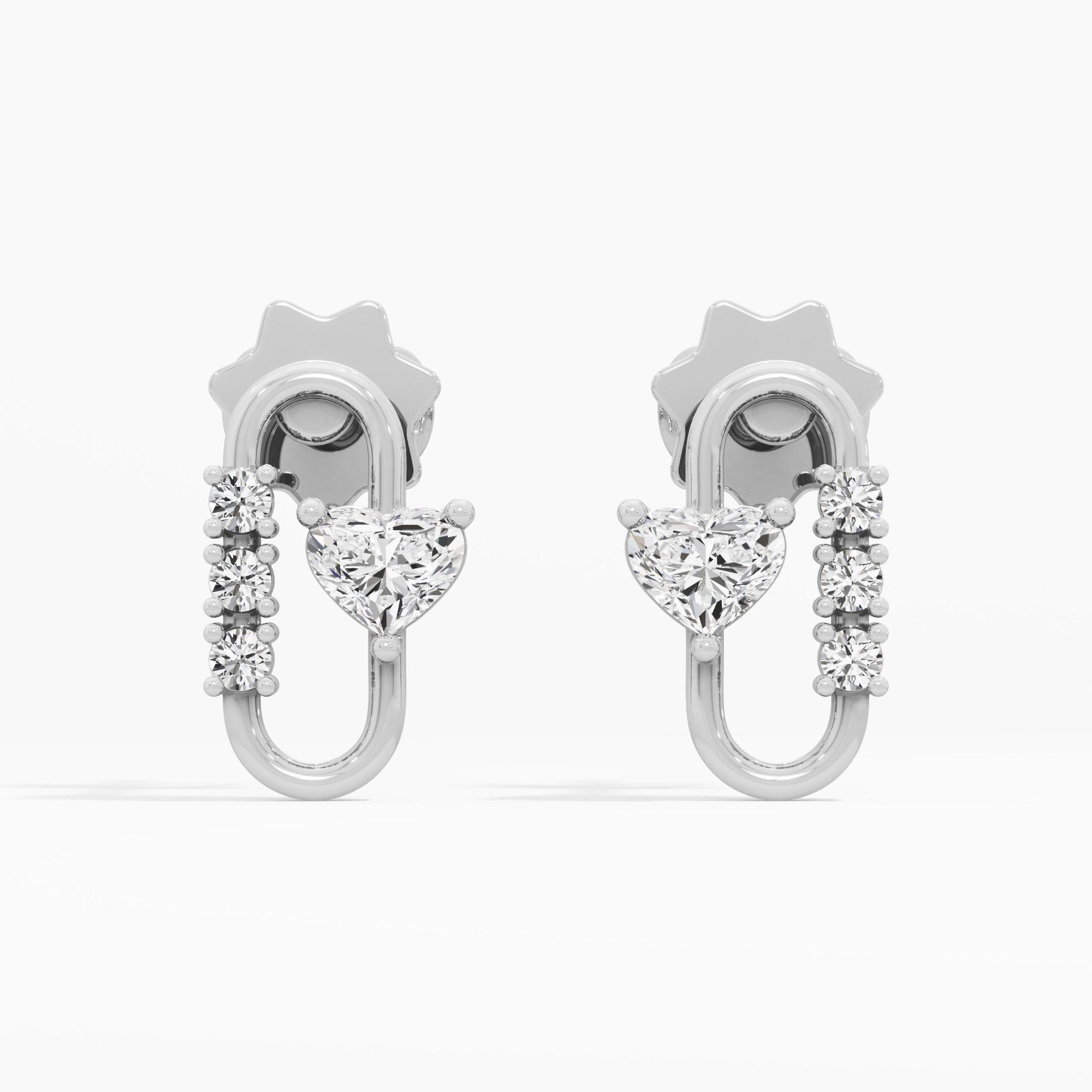 Everlink Drops Drops Earrings in 9KT White Gold (Diamond Quality: FG-VVS VS)