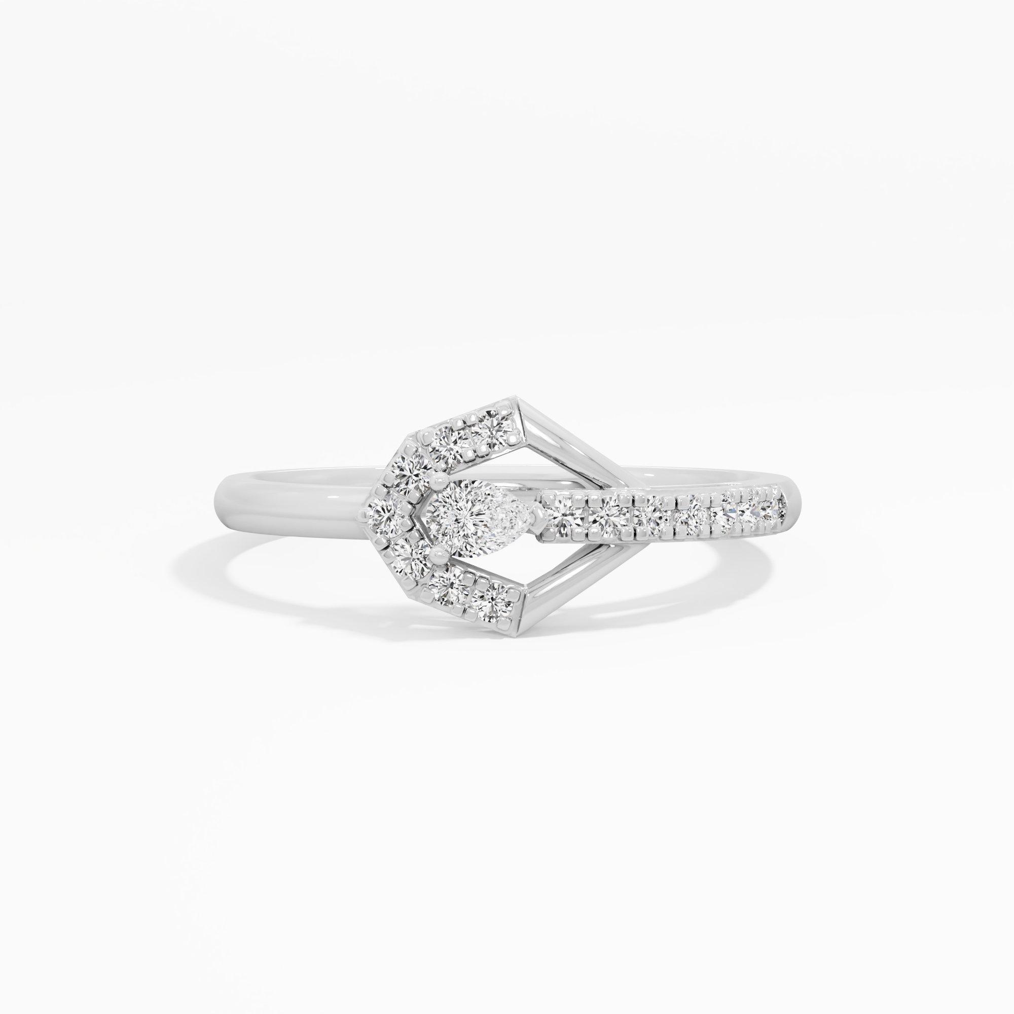 Apex Radiance Halos Ring in 9KT White Gold (Diamond Quality: FG-VVS VS)