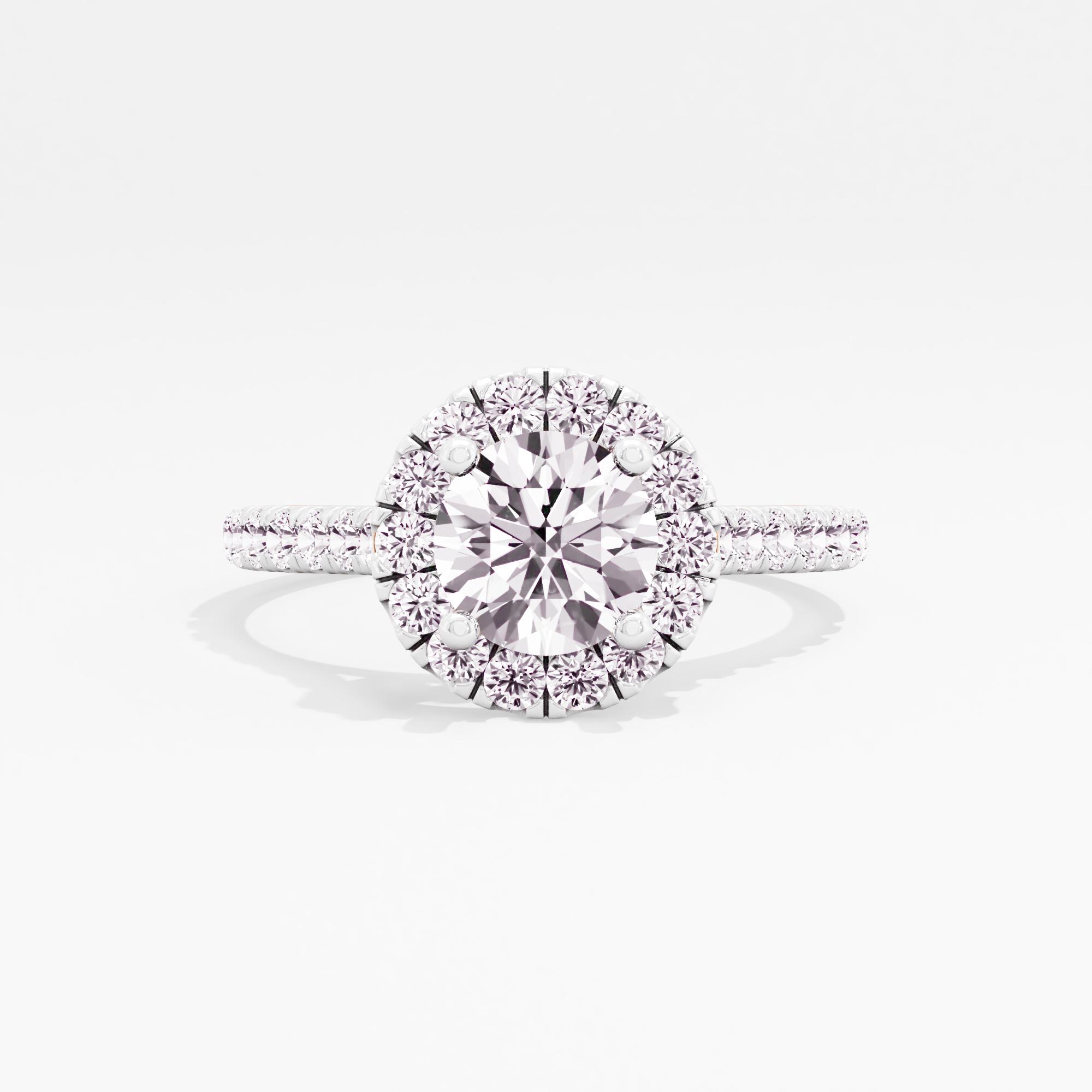 Delight Glimmers Halo Engagement Ring