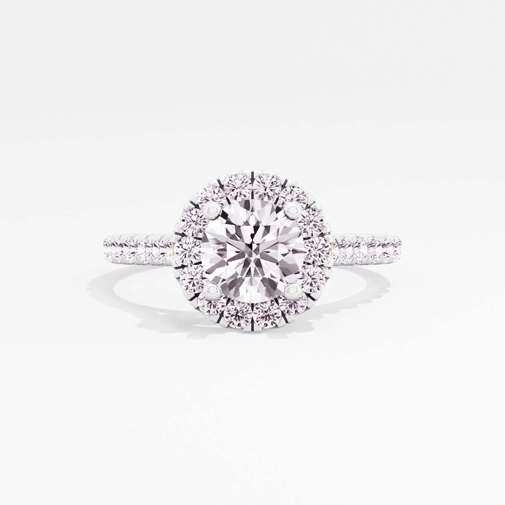 Delight Glimmers Halo Engagement Ring