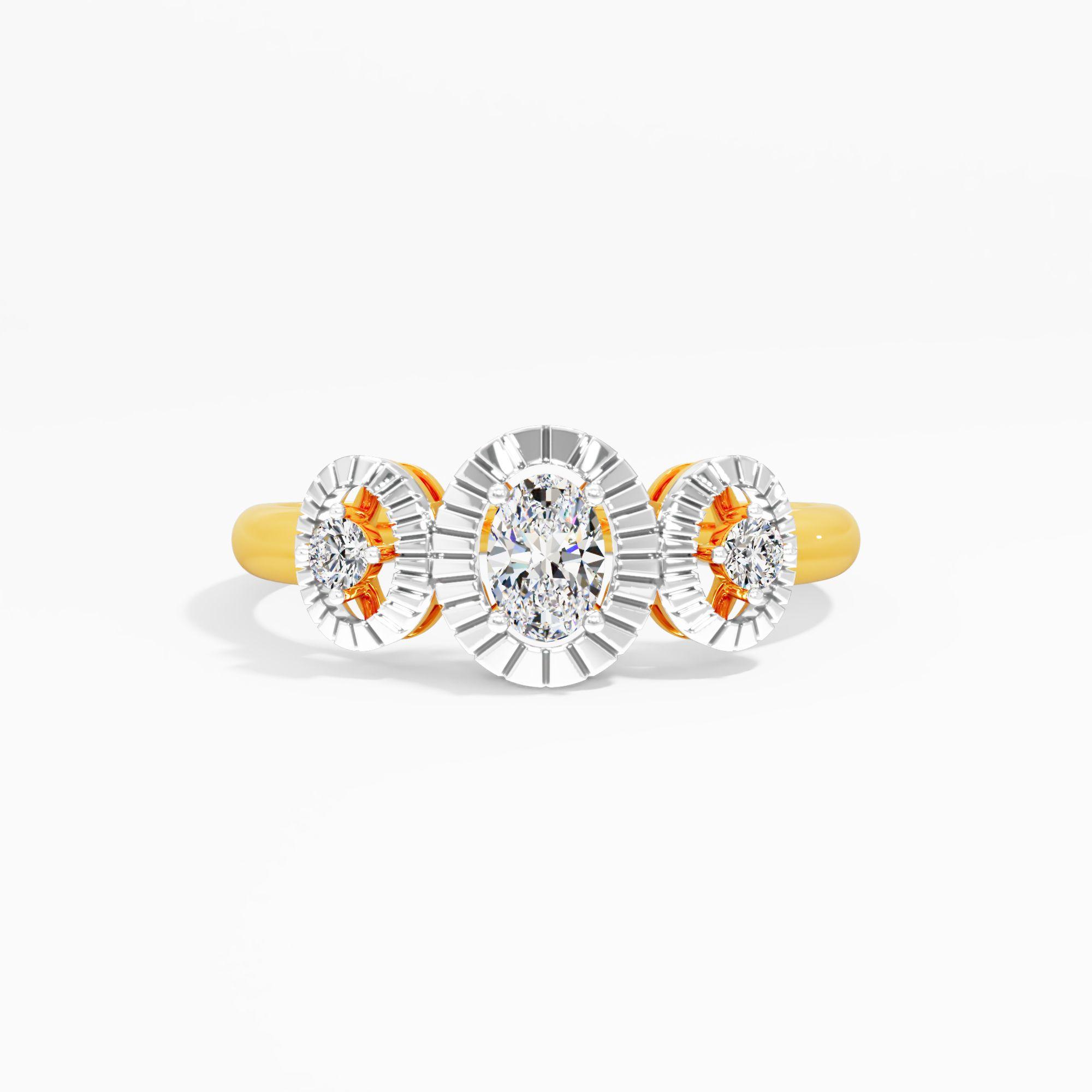 The Triple Portal Diamond Ring