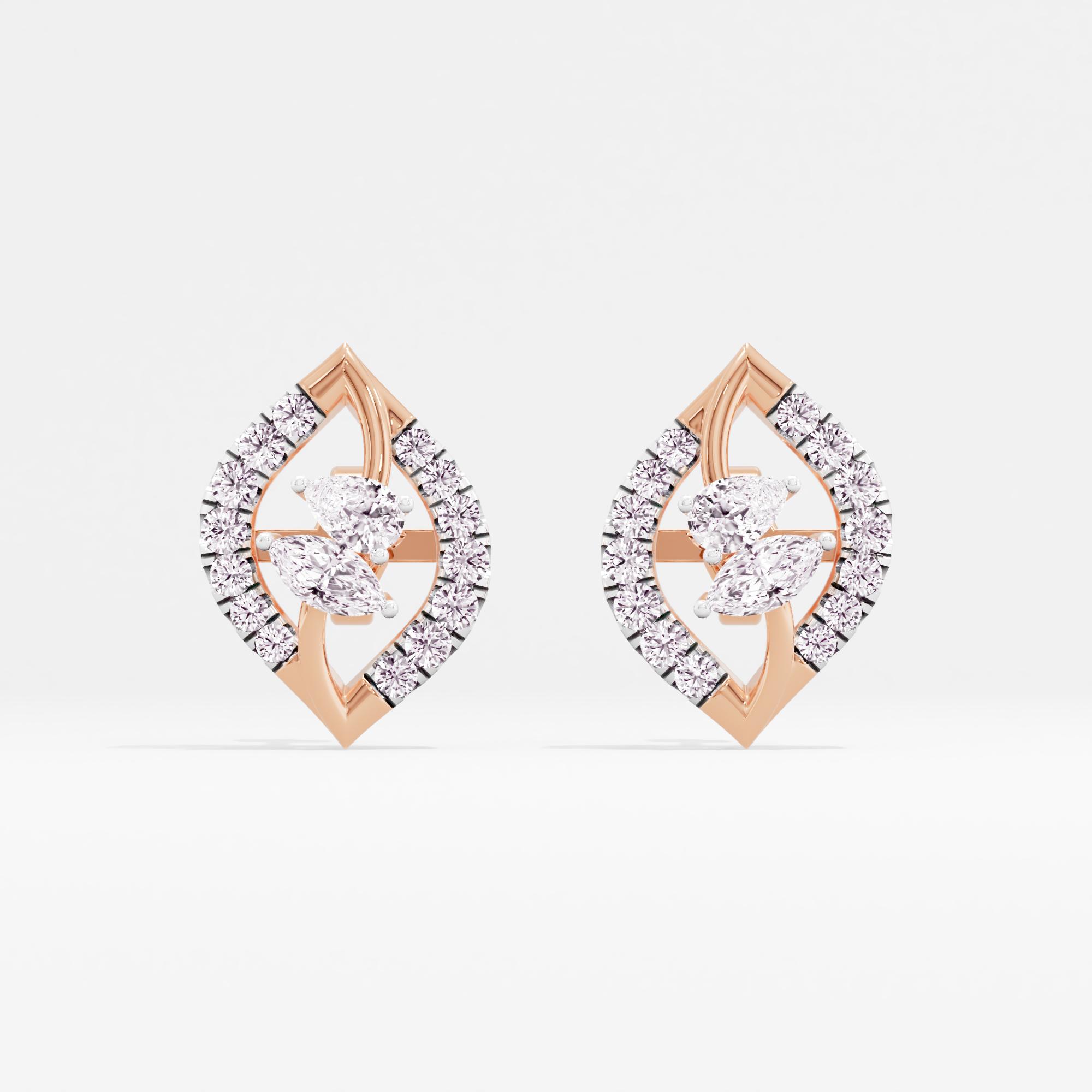 Astral Gaze 2 Stone Stud Earrings